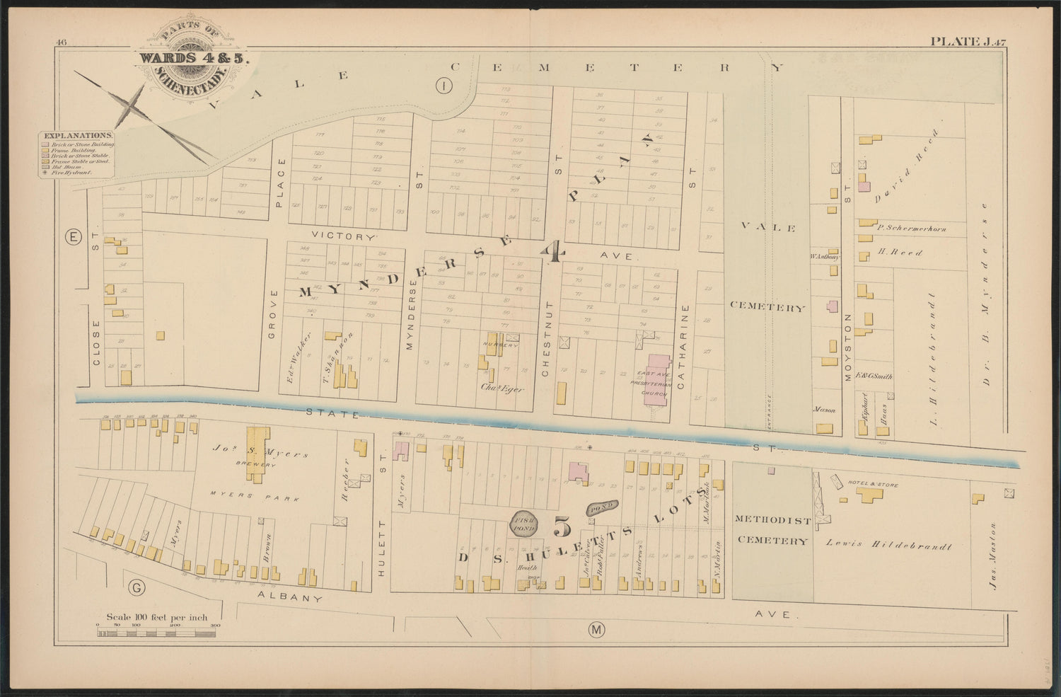 Image 14 of City Atlas of Schenectady, N.Y. (maps Only) from City Atlas of Schenectady, N.Y. : from Official Records, Private Plans and Actual Surveys 1880 by Relic Map Company