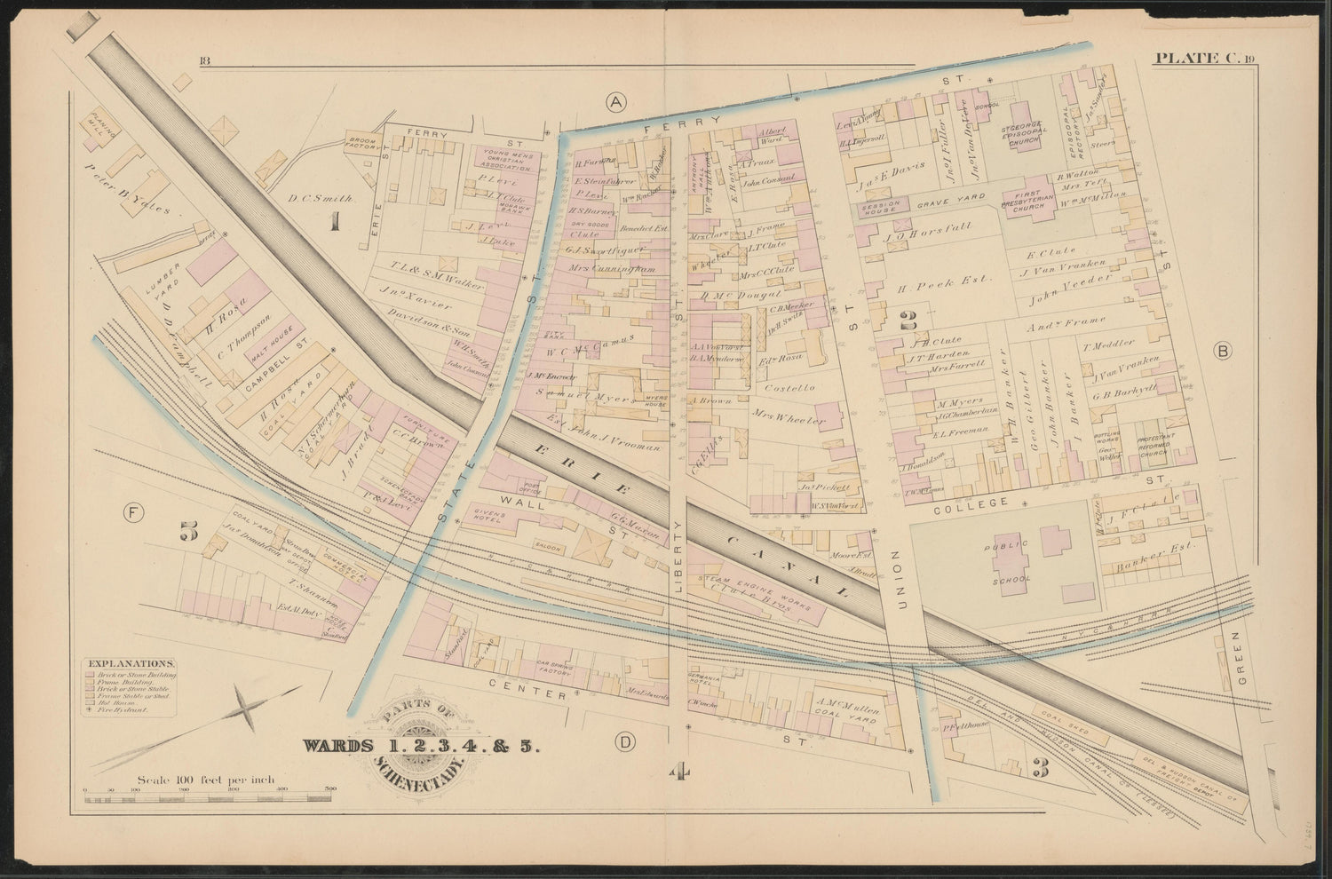 Image 8 of City Atlas of Schenectady, N.Y. (maps Only) from City Atlas of Schenectady, N.Y. : from Official Records, Private Plans and Actual Surveys 1880 by Relic Map Company