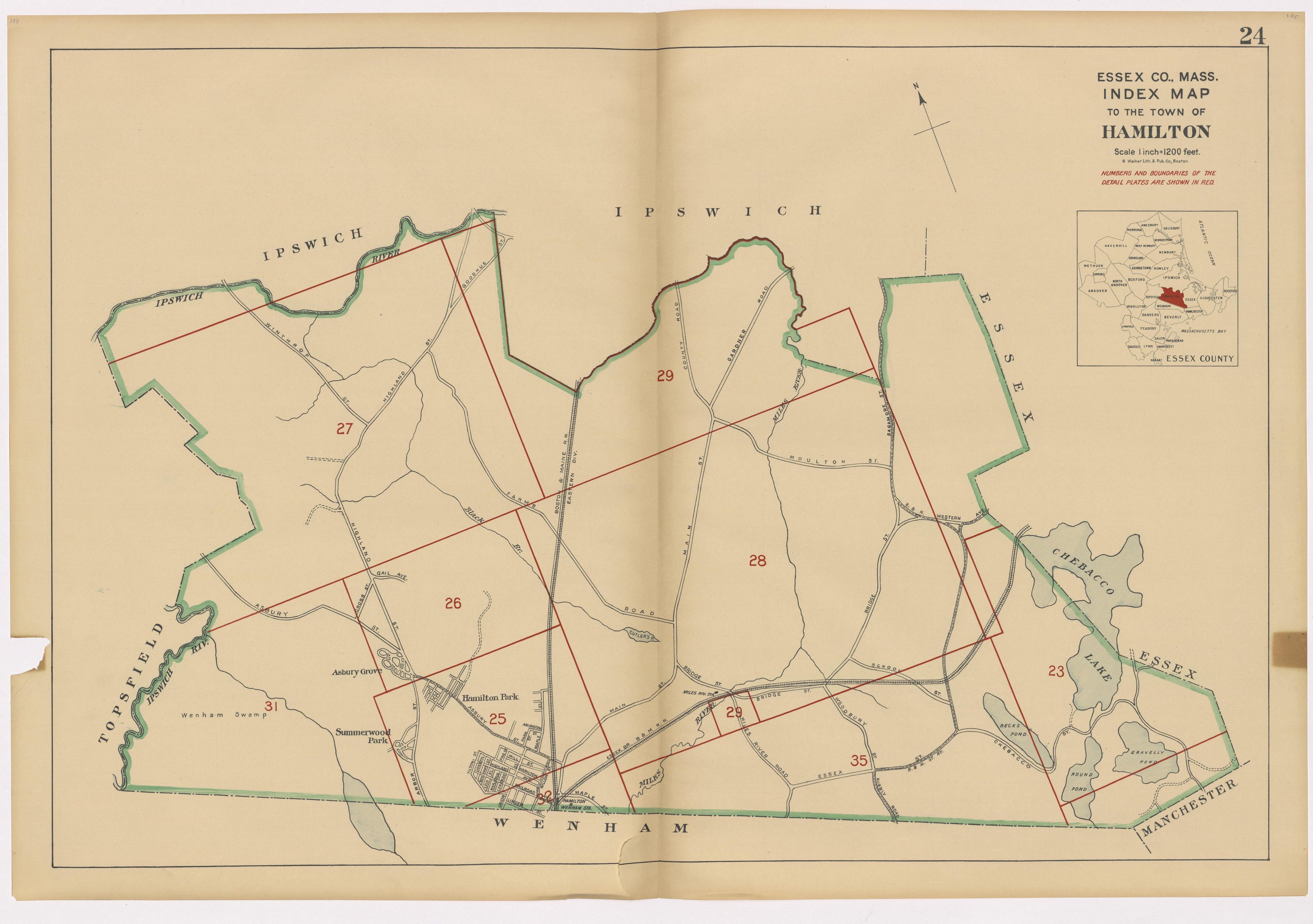 Image 28 of Atlas of the Towns of Topsfield, Ipswich, Essex, Hamilton and Wenham, Essex County, Massachusetts from Atlas of the Towns of Topsfield, Ipswich, Essex, Hamilton and Wenham, Essex County, Massachusetts 1910 by Relic Map Company