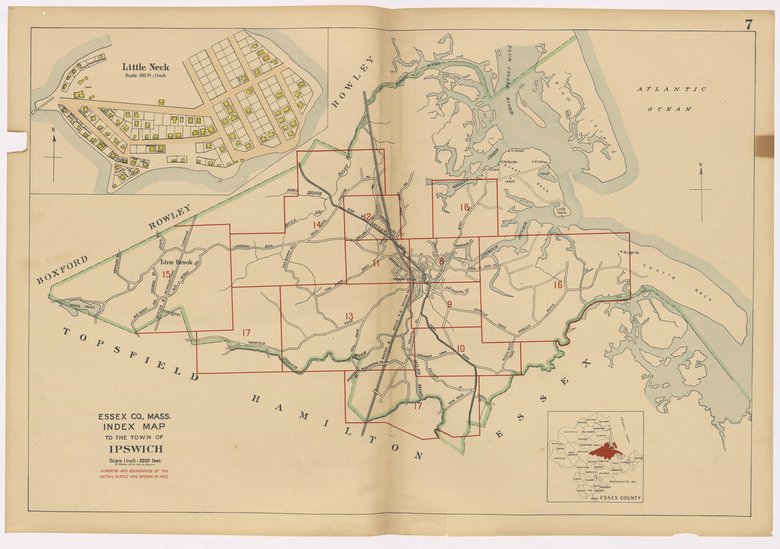 Image 11 of Atlas of the Towns of Topsfield, Ipswich, Essex, Hamilton and Wenham, Essex County, Massachusetts from Atlas of the Towns of Topsfield, Ipswich, Essex, Hamilton and Wenham, Essex County, Massachusetts 1910 by Relic Map Company