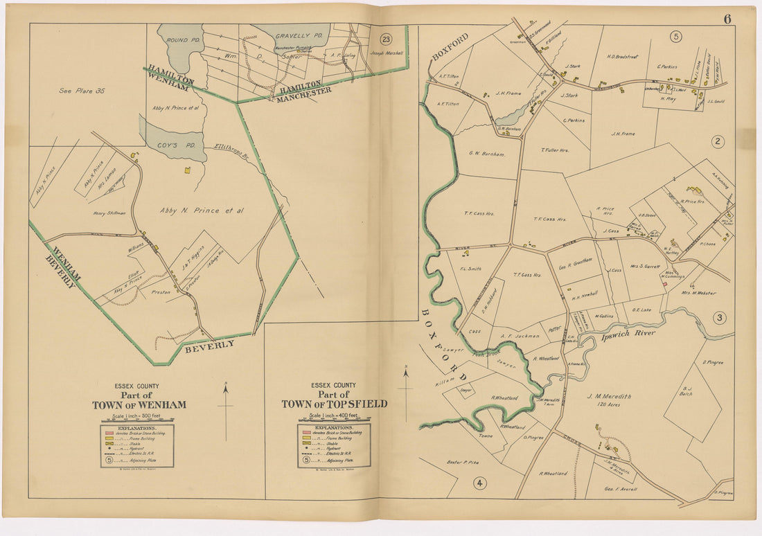 Image 10 of Atlas of the Towns of Topsfield, Ipswich, Essex, Hamilton and Wenham, Essex County, Massachusetts from Atlas of the Towns of Topsfield, Ipswich, Essex, Hamilton and Wenham, Essex County, Massachusetts 1910 by Relic Map Company