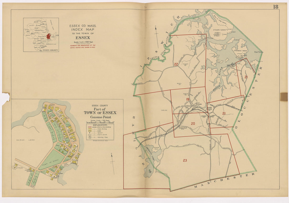 Image 22 of Atlas of the Towns of Topsfield, Ipswich, Essex, Hamilton and Wenham, Essex County, Massachusetts from Atlas of the Towns of Topsfield, Ipswich, Essex, Hamilton and Wenham, Essex County, Massachusetts 1910 by Relic Map Company