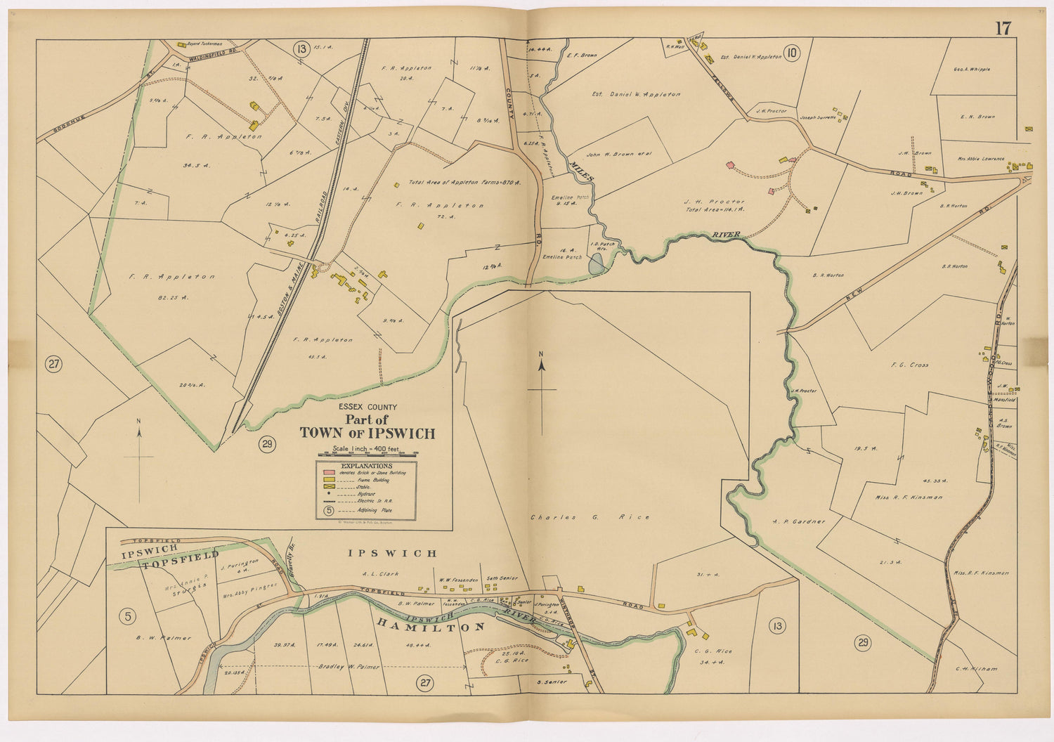 Image 21 of Atlas of the Towns of Topsfield, Ipswich, Essex, Hamilton and Wenham, Essex County, Massachusetts from Atlas of the Towns of Topsfield, Ipswich, Essex, Hamilton and Wenham, Essex County, Massachusetts 1910 by Relic Map Company