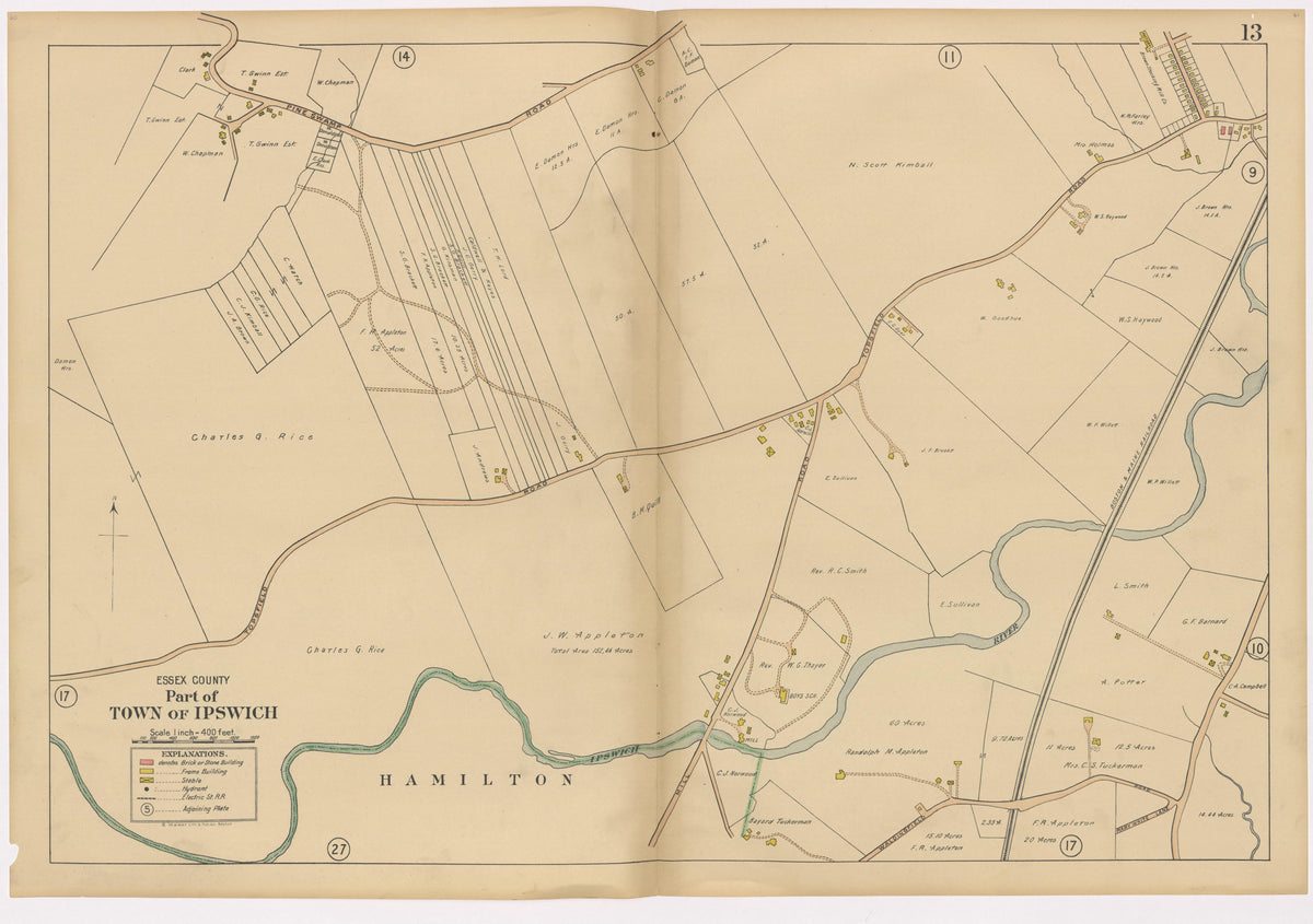 Image 17 of Atlas of the Towns of Topsfield, Ipswich, Essex, Hamilton and Wenham, Essex County, Massachusetts from Atlas of the Towns of Topsfield, Ipswich, Essex, Hamilton and Wenham, Essex County, Massachusetts 1910 by Relic Map Company