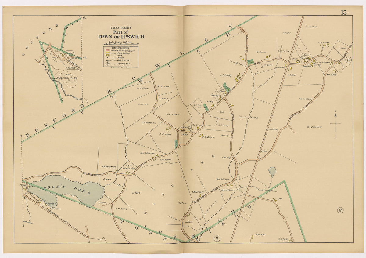 Image 19 of Atlas of the Towns of Topsfield, Ipswich, Essex, Hamilton and Wenham, Essex County, Massachusetts from Atlas of the Towns of Topsfield, Ipswich, Essex, Hamilton and Wenham, Essex County, Massachusetts 1910 by Relic Map Company