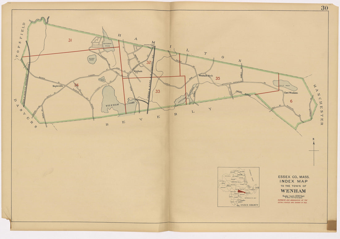 Image 34 of Atlas of the Towns of Topsfield, Ipswich, Essex, Hamilton and Wenham, Essex County, Massachusetts from Atlas of the Towns of Topsfield, Ipswich, Essex, Hamilton and Wenham, Essex County, Massachusetts 1910 by Relic Map Company