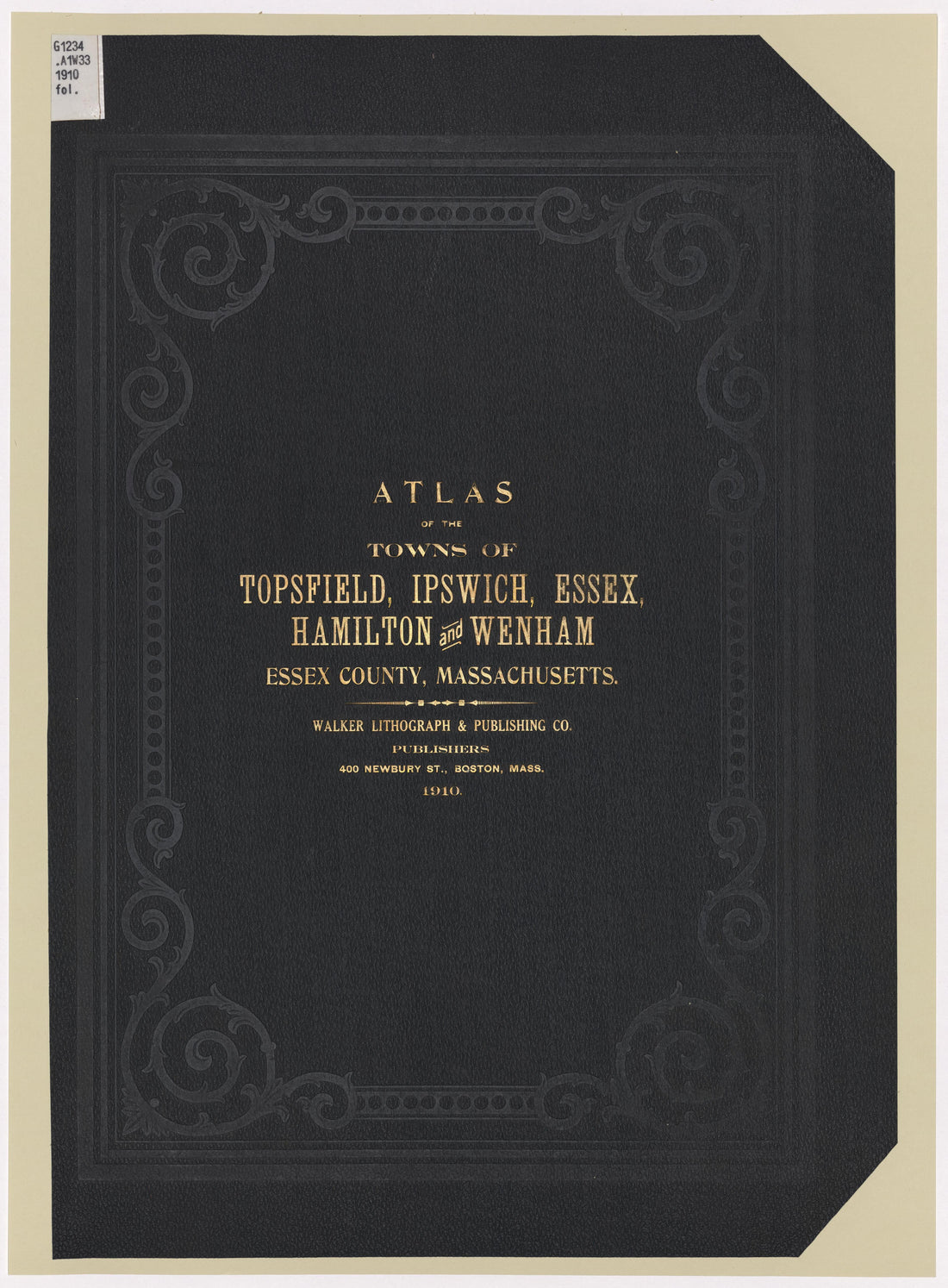 Image 1 of Atlas of the Towns of Topsfield, Ipswich, Essex, Hamilton and Wenham, Essex County, Massachusetts from Atlas of the Towns of Topsfield, Ipswich, Essex, Hamilton and Wenham, Essex County, Massachusetts 1910 by Relic Map Company
