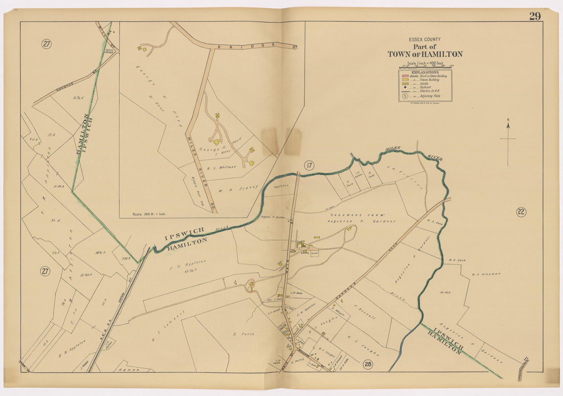 Image 33 of Atlas of the Towns of Topsfield, Ipswich, Essex, Hamilton and Wenham, Essex County, Massachusetts from Atlas of the Towns of Topsfield, Ipswich, Essex, Hamilton and Wenham, Essex County, Massachusetts 1910 by Relic Map Company