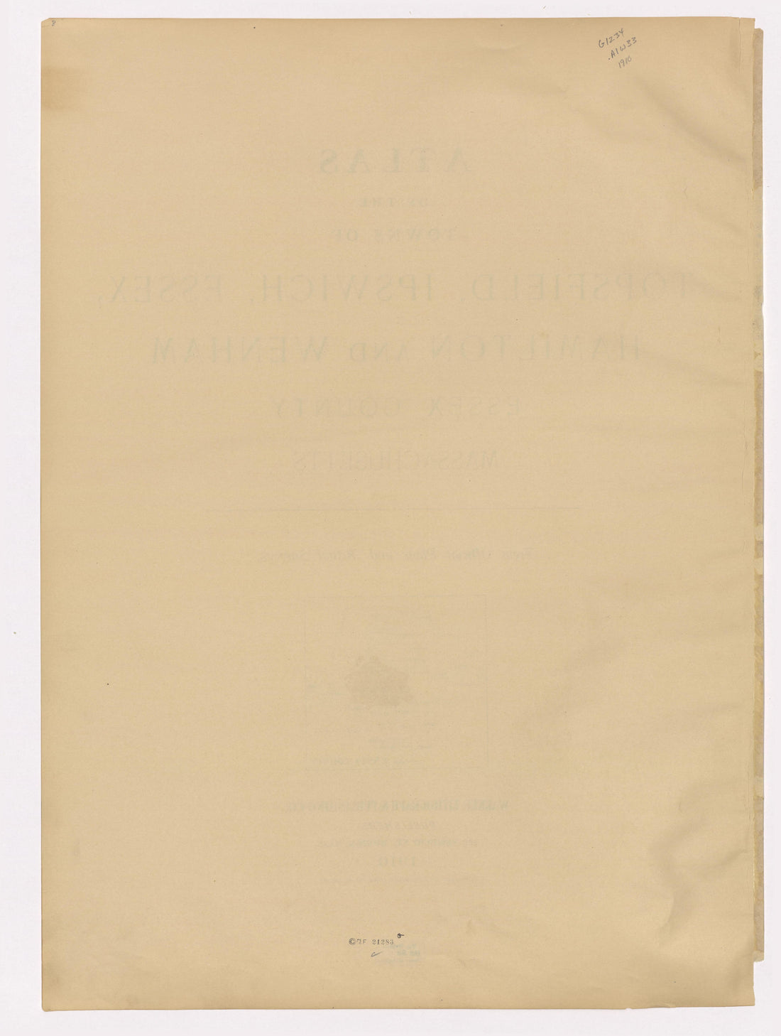 Image 3 of Atlas of the Towns of Topsfield, Ipswich, Essex, Hamilton and Wenham, Essex County, Massachusetts from Atlas of the Towns of Topsfield, Ipswich, Essex, Hamilton and Wenham, Essex County, Massachusetts 1910 by Relic Map Company
