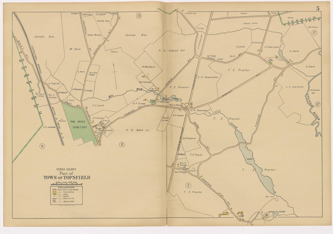 Image 9 of Atlas of the Towns of Topsfield, Ipswich, Essex, Hamilton and Wenham, Essex County, Massachusetts from Atlas of the Towns of Topsfield, Ipswich, Essex, Hamilton and Wenham, Essex County, Massachusetts 1910 by Relic Map Company