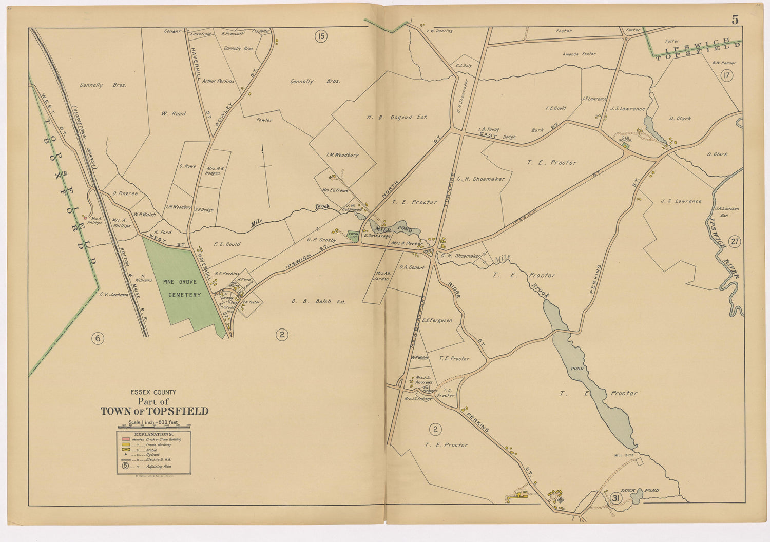 Image 9 of Atlas of the Towns of Topsfield, Ipswich, Essex, Hamilton and Wenham, Essex County, Massachusetts from Atlas of the Towns of Topsfield, Ipswich, Essex, Hamilton and Wenham, Essex County, Massachusetts 1910 by Relic Map Company