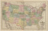 Map of the United States and Territories from Atlas of Fifteen Miles Around Baltimore, Including Anne Arundel County, Maryland 1878 by Relic Map Company