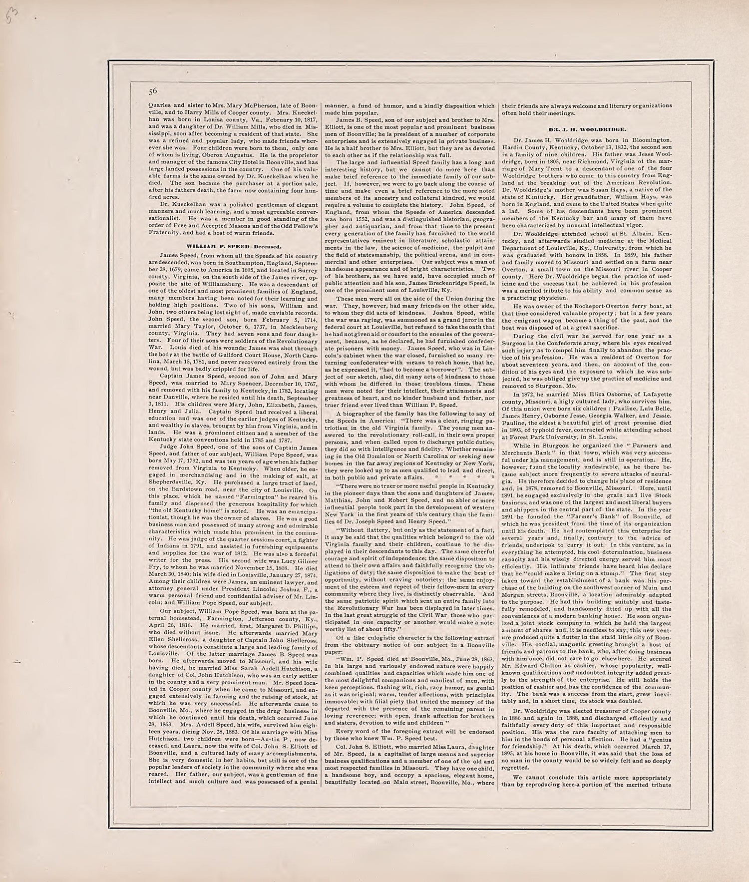 This old map of Cooper County, Missouri,  was created by Central Map Co|Wangersheim, S. in 1897