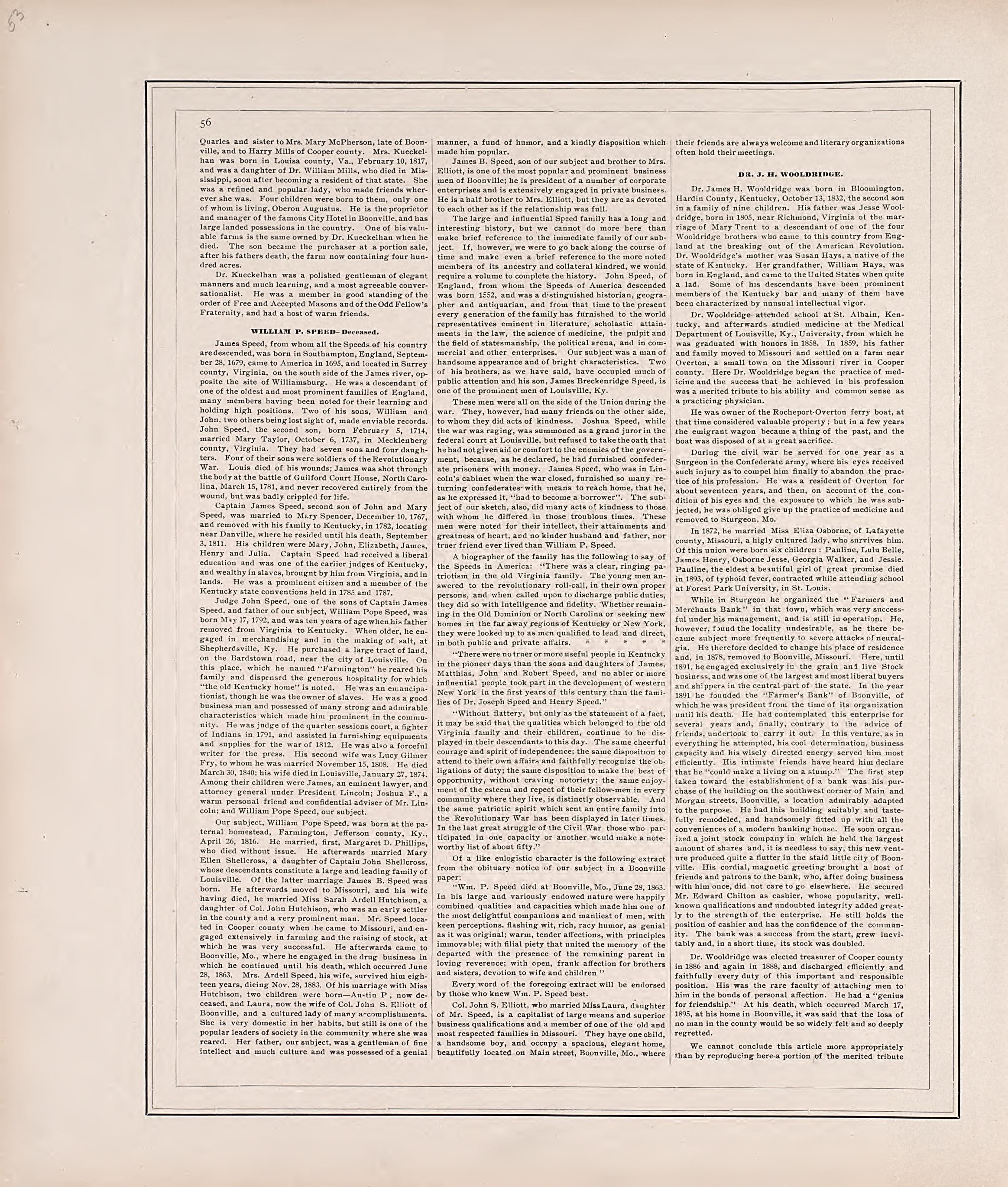 This old map of Cooper County, Missouri,  was created by Central Map Co|Wangersheim, S. in 1897
