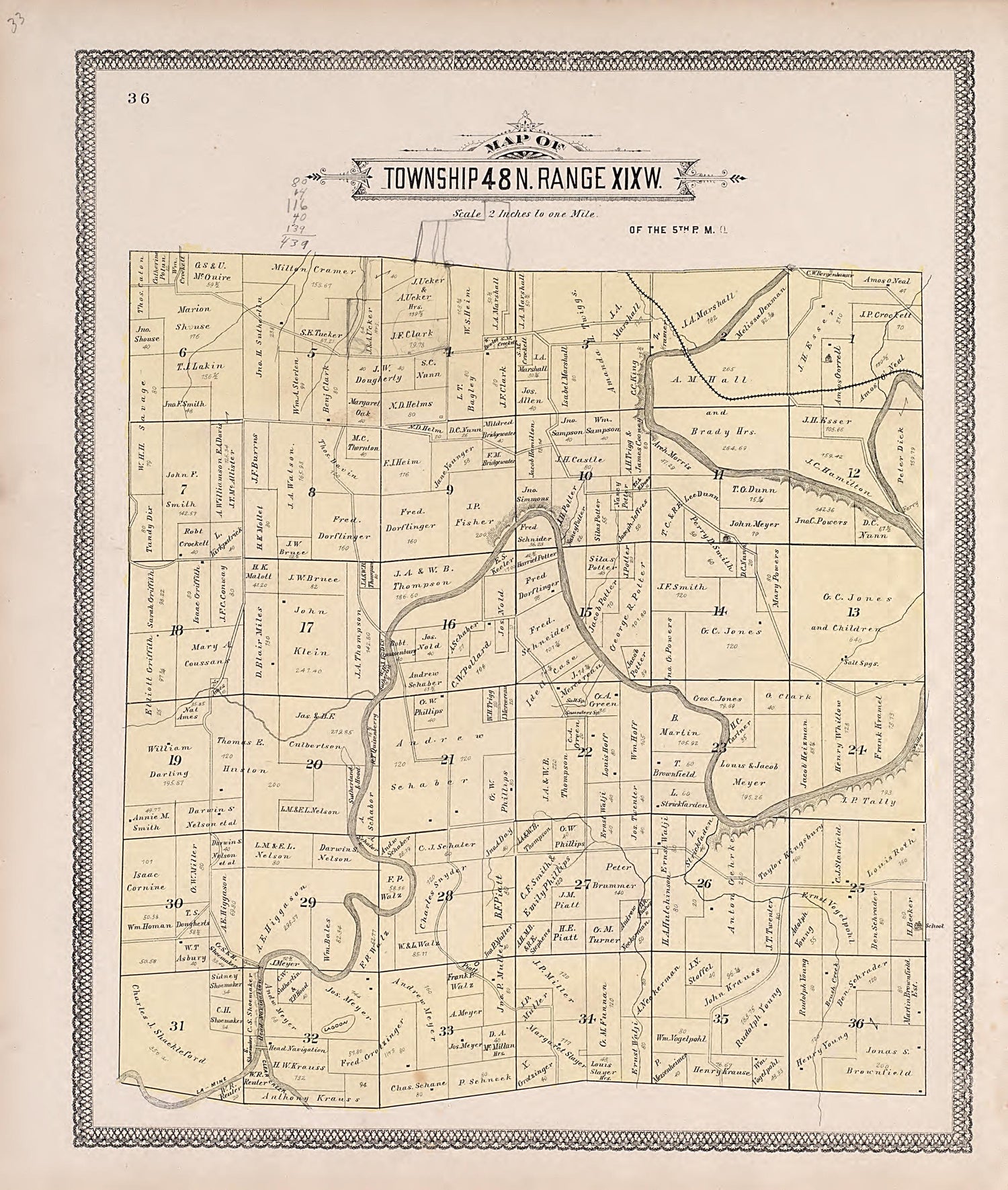 This old map of Cooper County, Missouri,  was created by Central Map Co|Wangersheim, S. in 1897