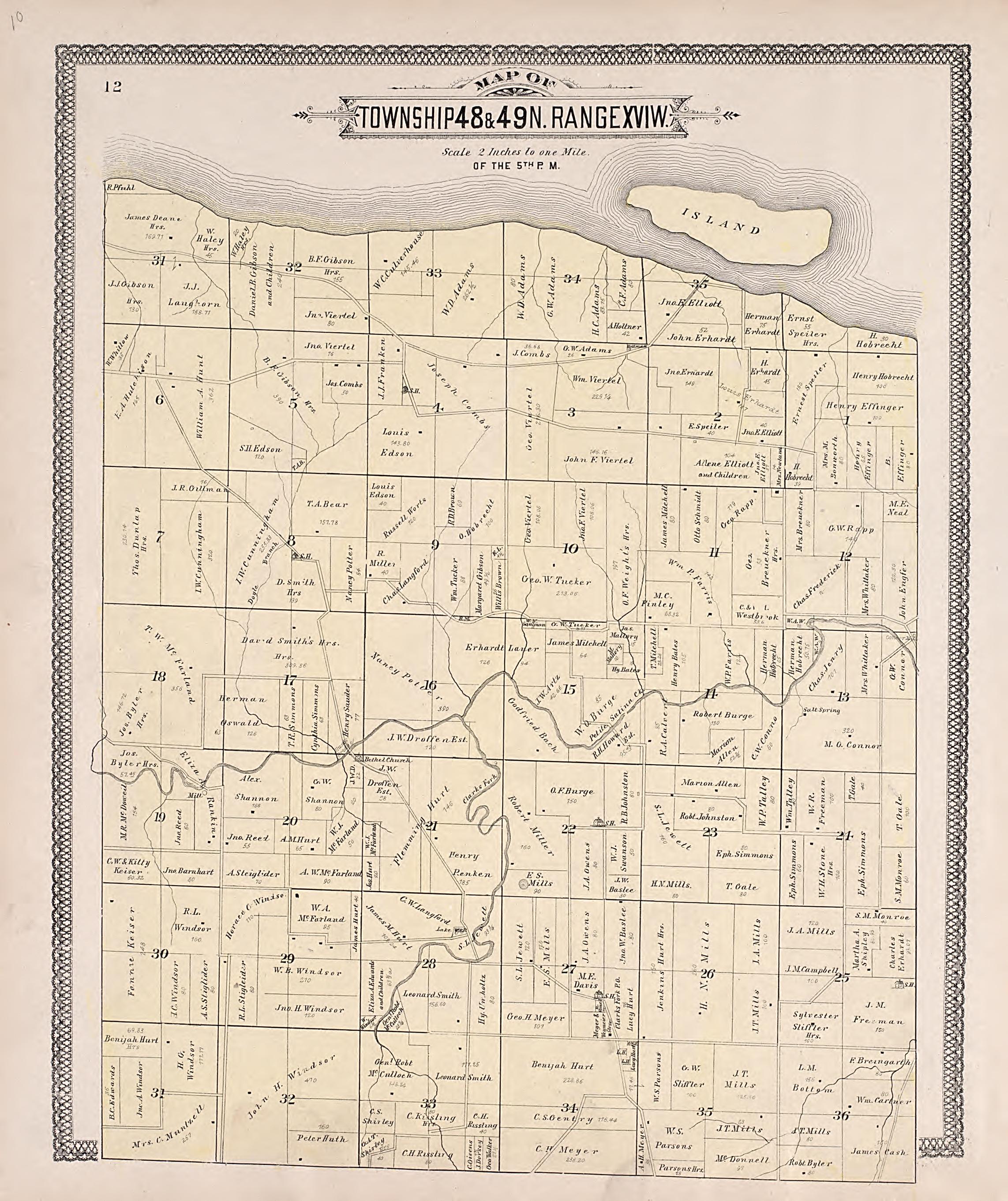 This old map of Cooper County, Missouri,  was created by Central Map Co|Wangersheim, S. in 1897