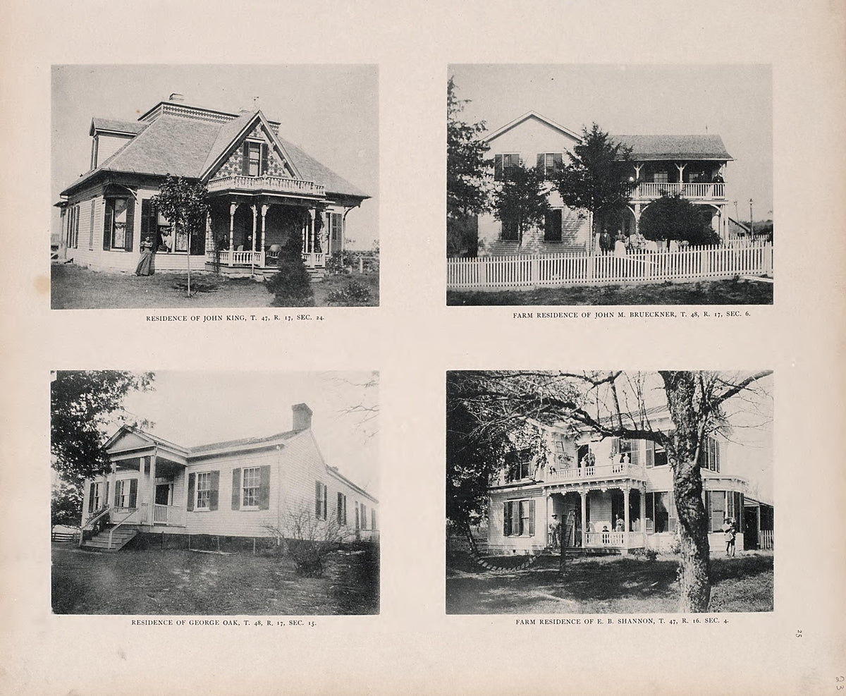 Residences from Illustrated Historical Atlas of Cooper County, Missouri : Compiled and Published from Official Records and Personal Examination 1897 by Relic Map Company