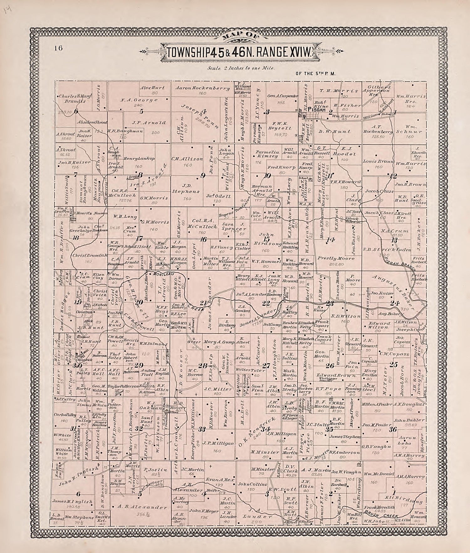 This old map of Cooper County, Missouri,  was created by Central Map Co|Wangersheim, S. in 1897