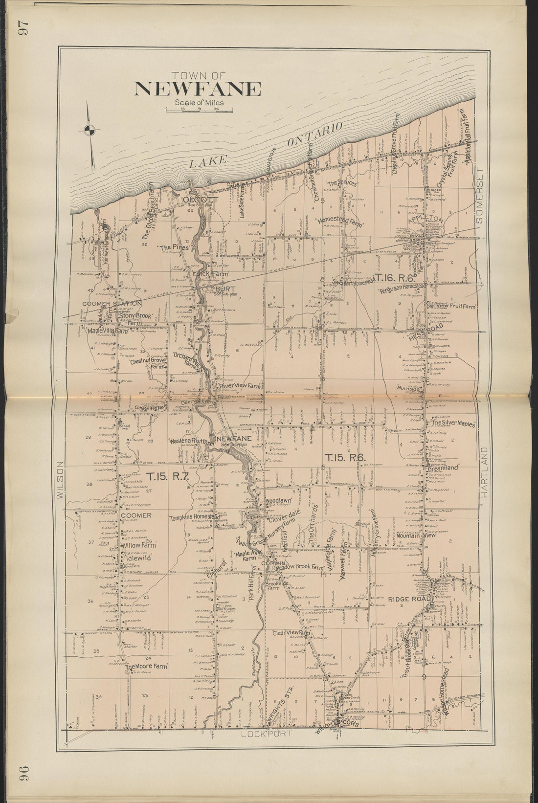 This old map of New York, New York (State), Niagara County,  was created by Century Map Company|Ogden, L. J. G.|Westgard, William in 1908