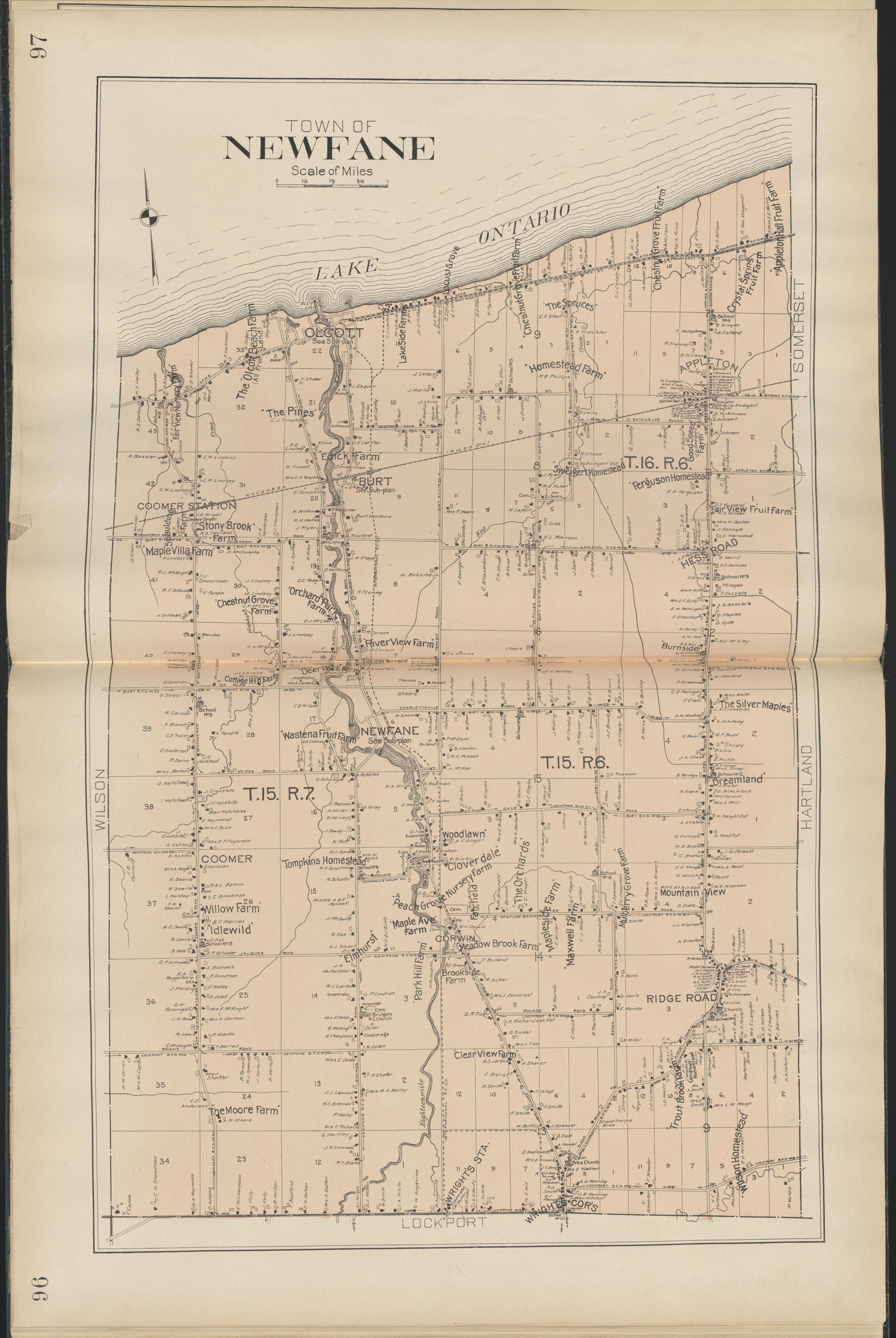 This old map of New York, New York (State), Niagara County,  was created by Century Map Company|Ogden, L. J. G.|Westgard, William in 1908