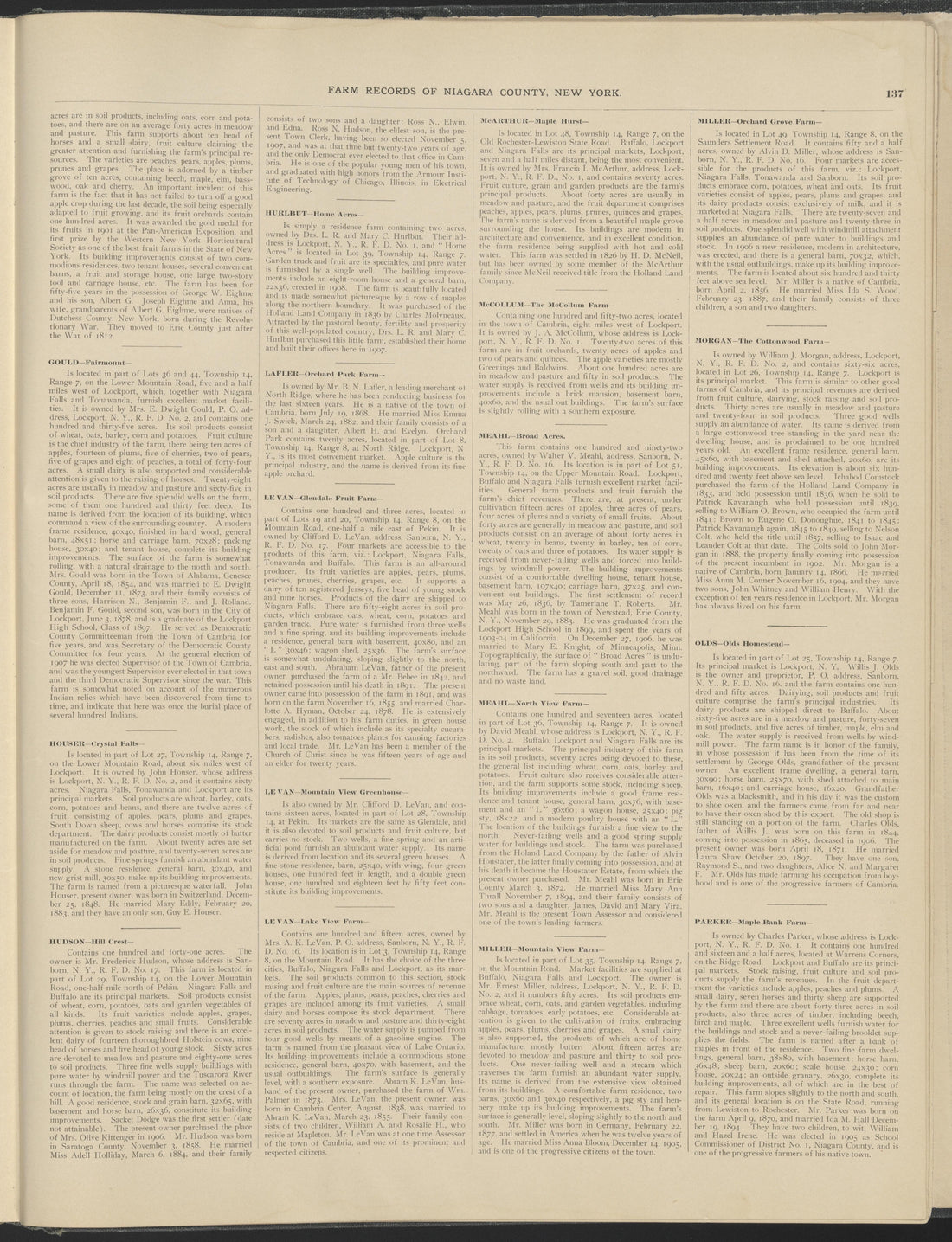 This old map of New York, New York (State), Niagara County,  was created by Century Map Company|Ogden, L. J. G.|Westgard, William in 1908
