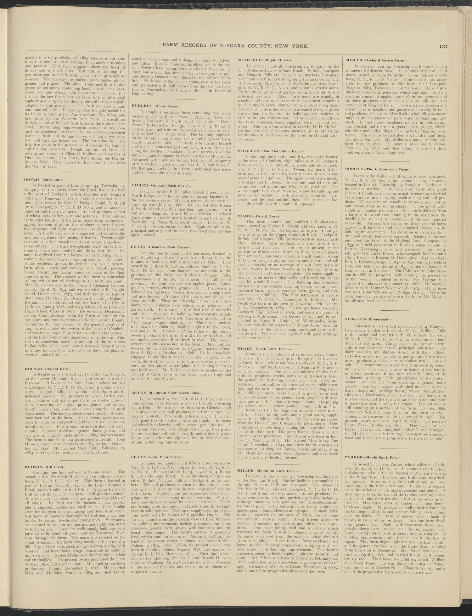 Image 76 of New Century Atlas, Niagara County, New York from New Century Atlas, Niagara County, New York : from Government Surveys, Official Records and General Compilations and Notations 1908 by Relic Map Company