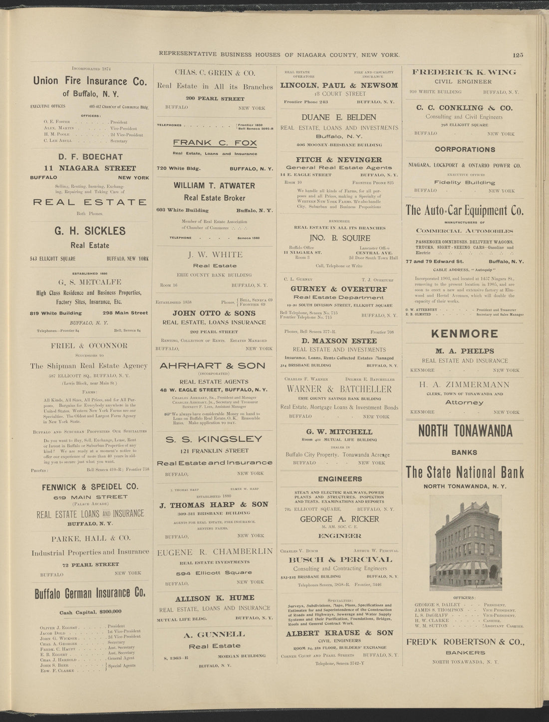 This old map of New York, New York (State), Niagara County,  was created by Century Map Company|Ogden, L. J. G.|Westgard, William in 1908