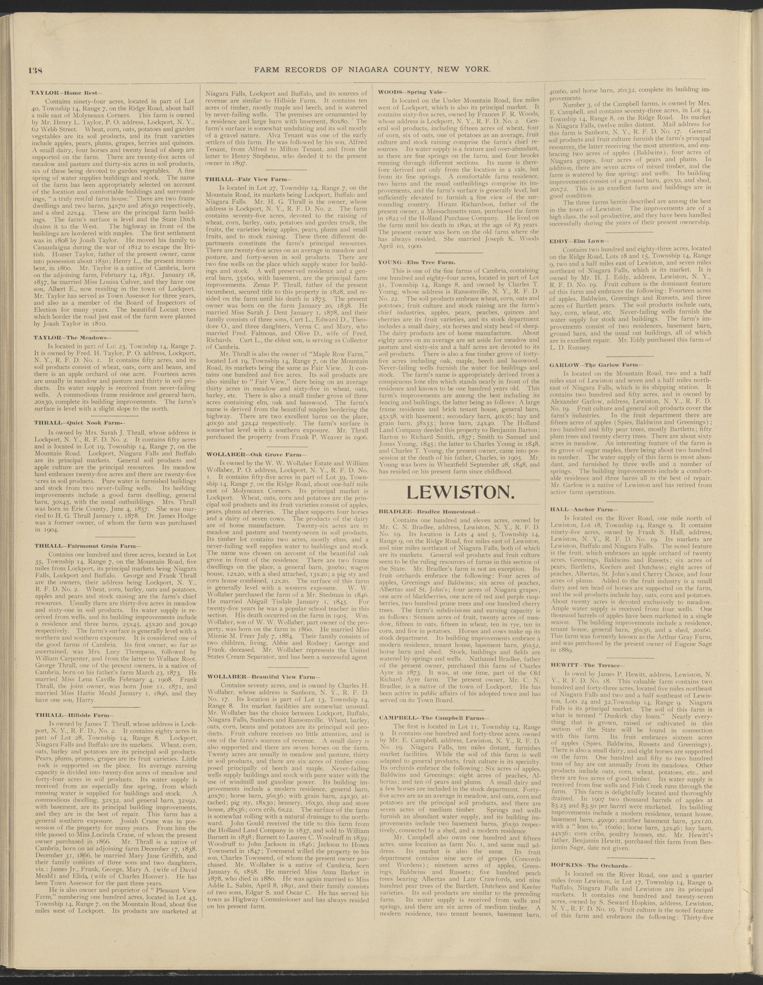Image 77 of New Century Atlas, Niagara County, New York from New Century Atlas, Niagara County, New York : from Government Surveys, Official Records and General Compilations and Notations 1908 by Relic Map Company