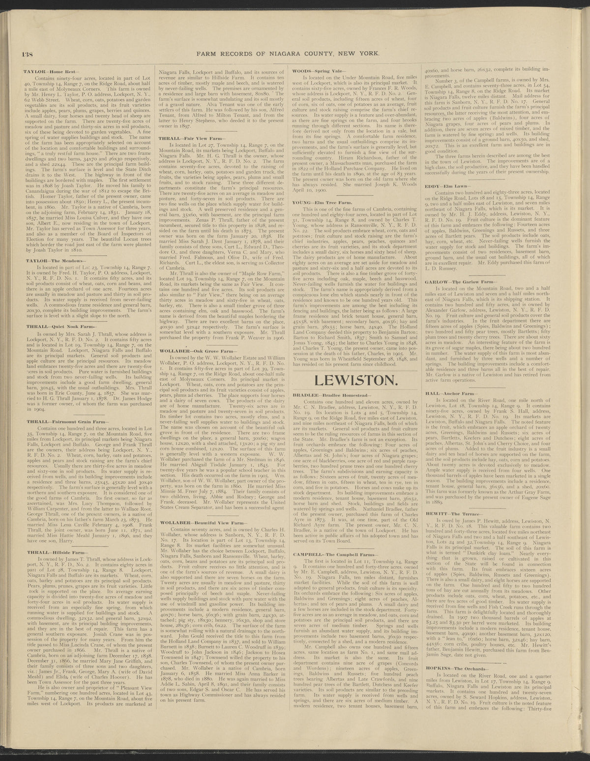 Image 77 of New Century Atlas, Niagara County, New York from New Century Atlas, Niagara County, New York : from Government Surveys, Official Records and General Compilations and Notations 1908 by Relic Map Company