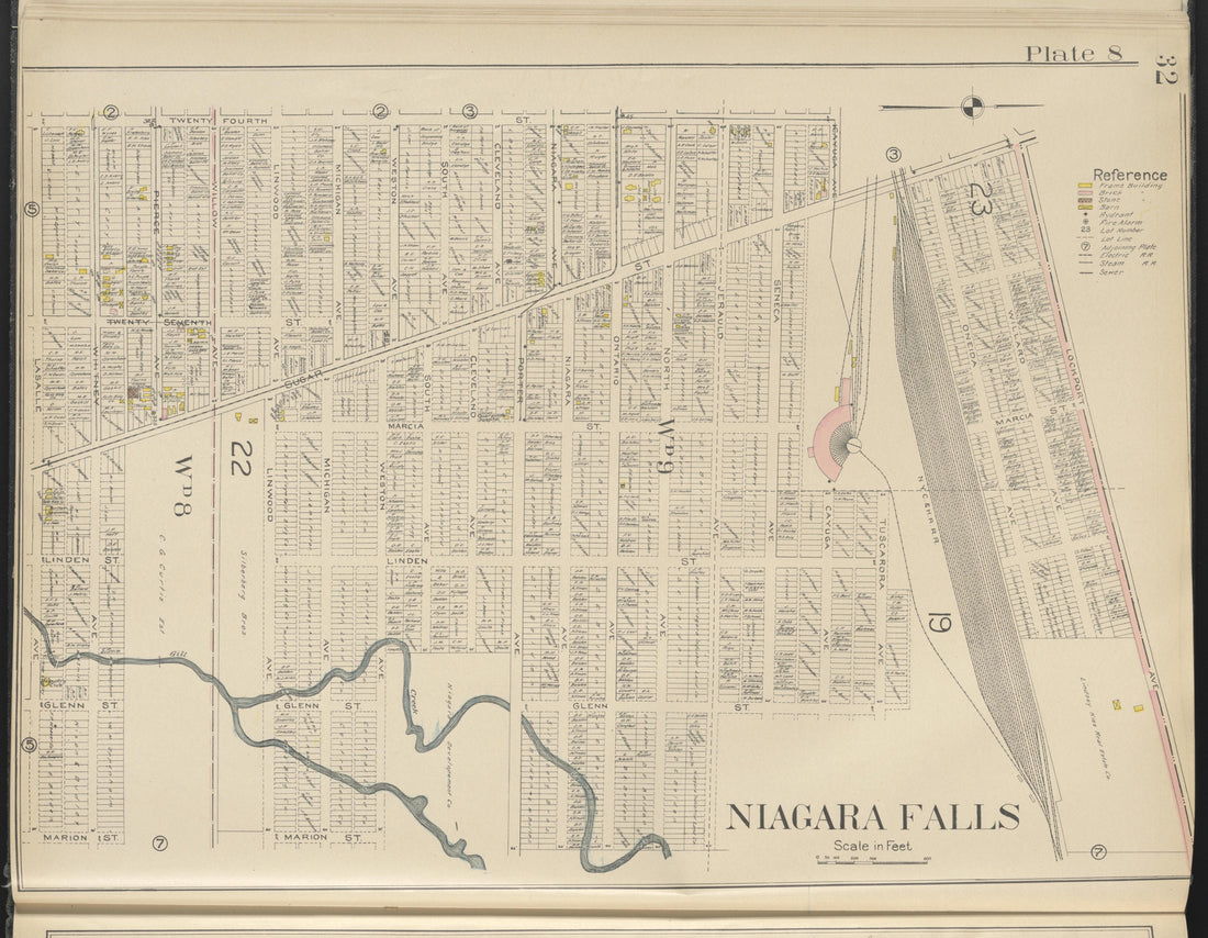 This old map of New York, New York (State), Niagara County,  was created by Century Map Company|Ogden, L. J. G.|Westgard, William in 1908