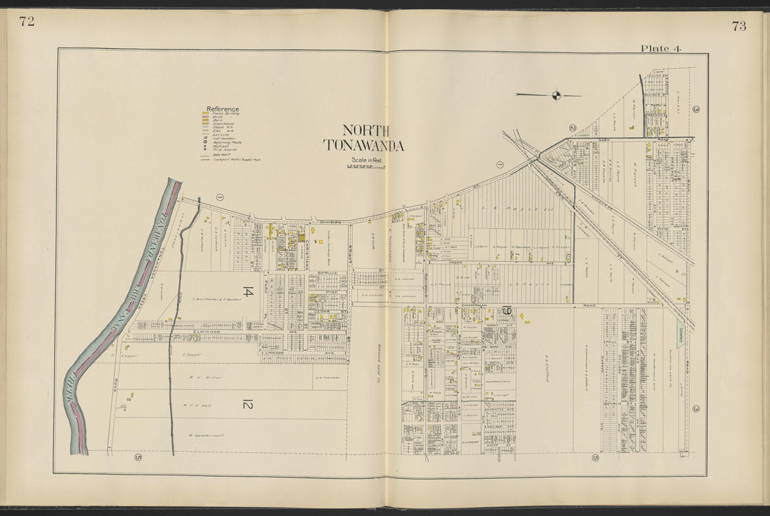 This old map of New York, New York (State), Niagara County,  was created by Century Map Company|Ogden, L. J. G.|Westgard, William in 1908