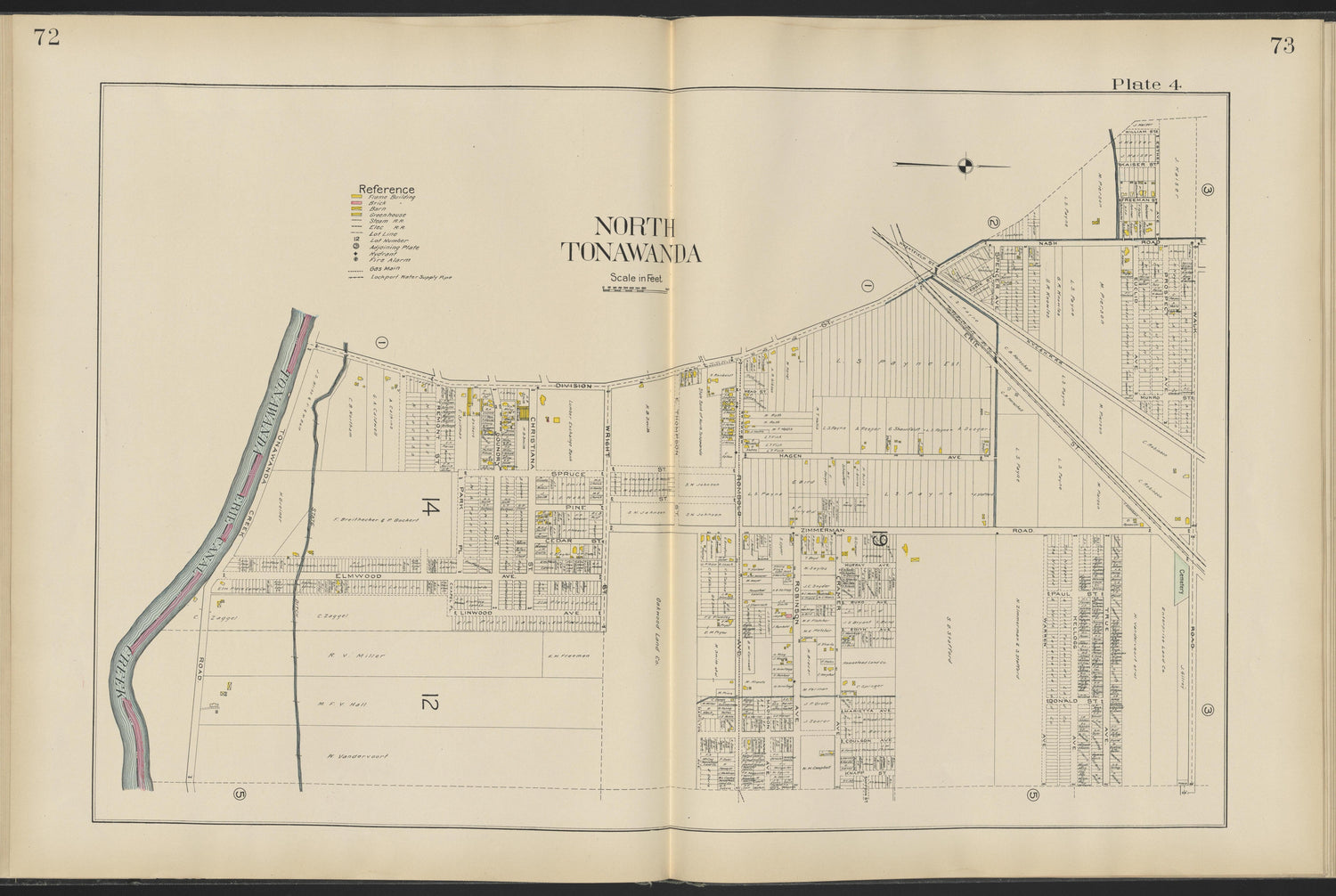 Image 23 of New Century Atlas, Niagara County, New York from New Century Atlas, Niagara County, New York : from Government Surveys, Official Records and General Compilations and Notations 1908 by Relic Map Company