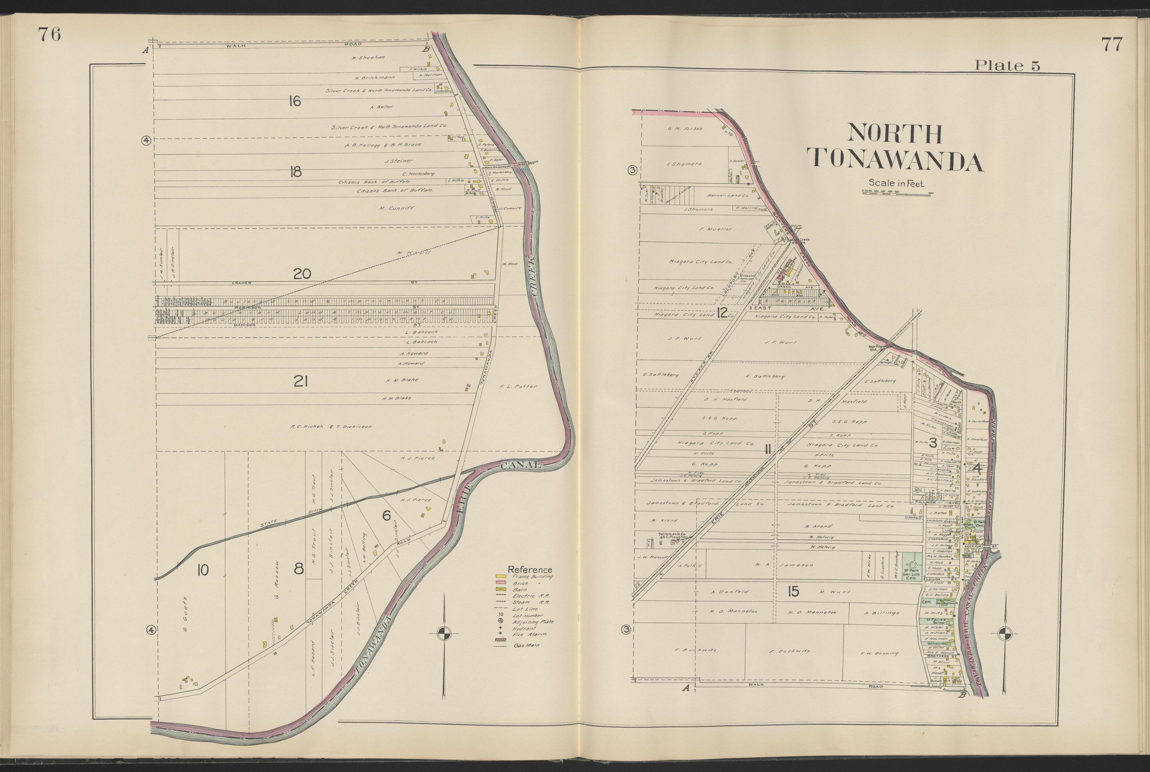 This old map of New York, New York (State), Niagara County,  was created by Century Map Company|Ogden, L. J. G.|Westgard, William in 1908
