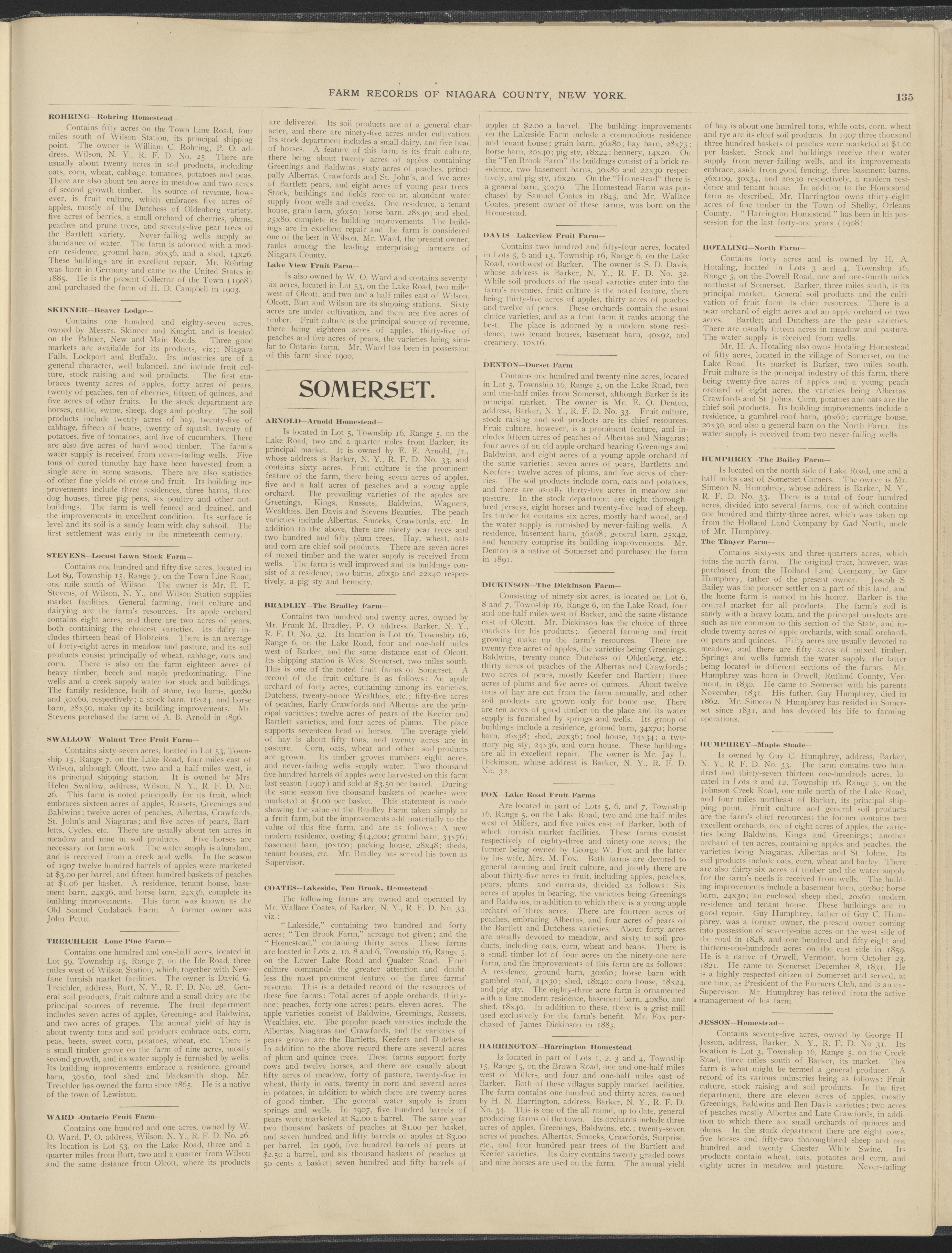This old map of New York, New York (State), Niagara County,  was created by Century Map Company|Ogden, L. J. G.|Westgard, William in 1908