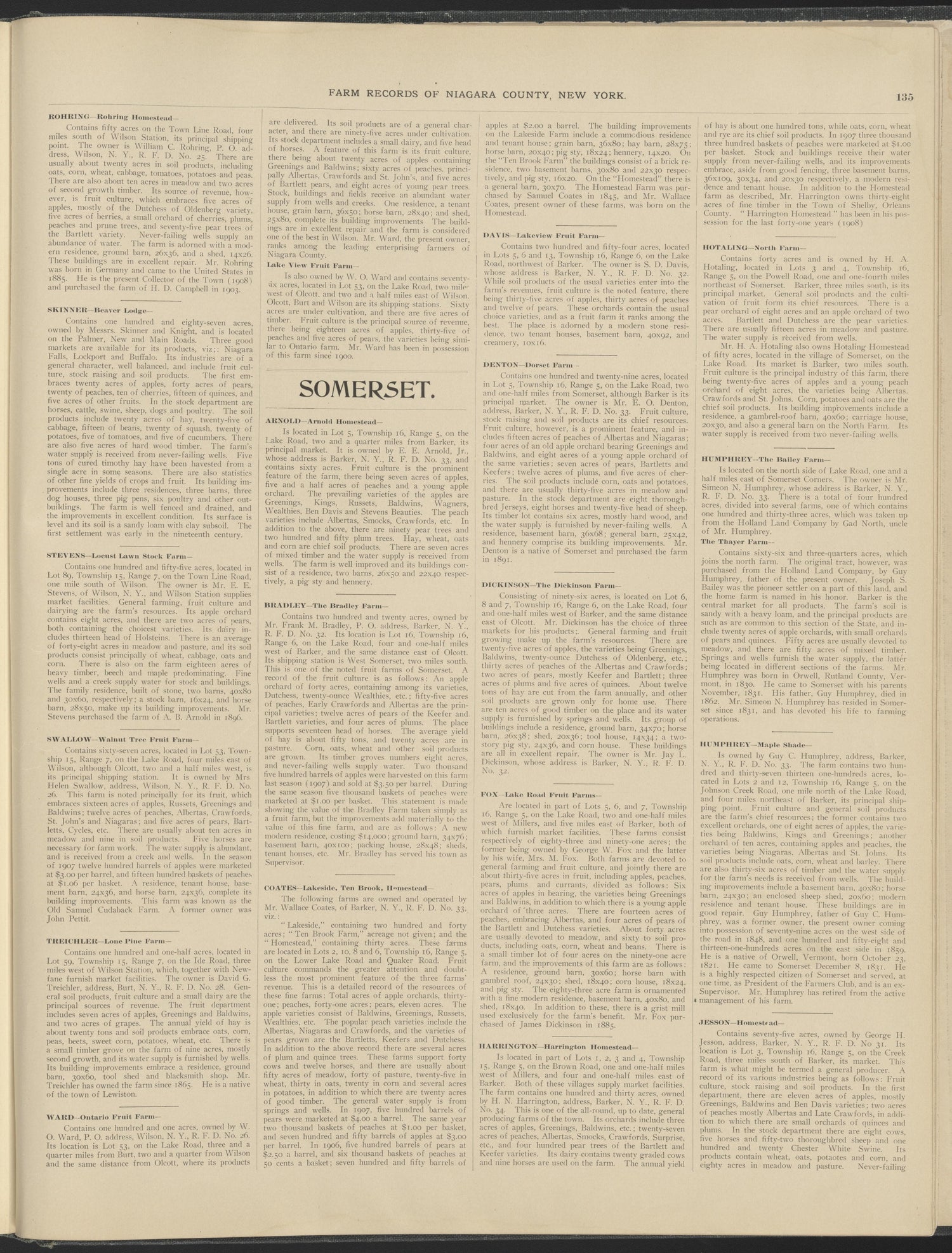 This old map of New York, New York (State), Niagara County,  was created by Century Map Company|Ogden, L. J. G.|Westgard, William in 1908