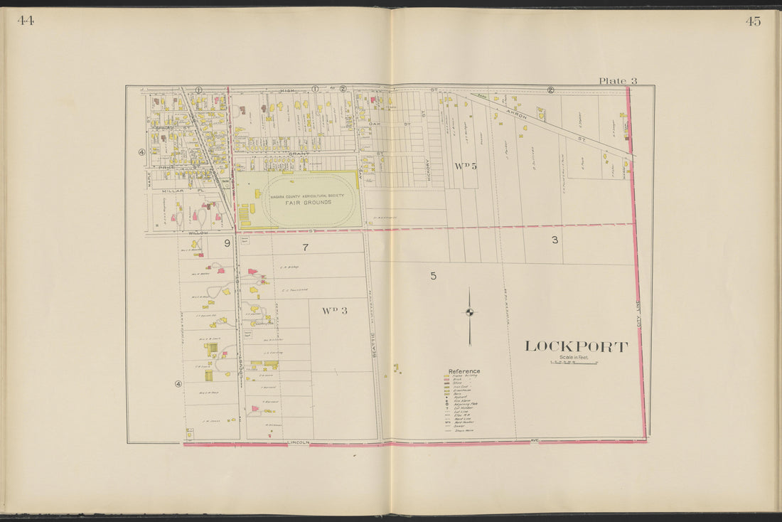 This old map of New York, New York (State), Niagara County,  was created by Century Map Company|Ogden, L. J. G.|Westgard, William in 1908