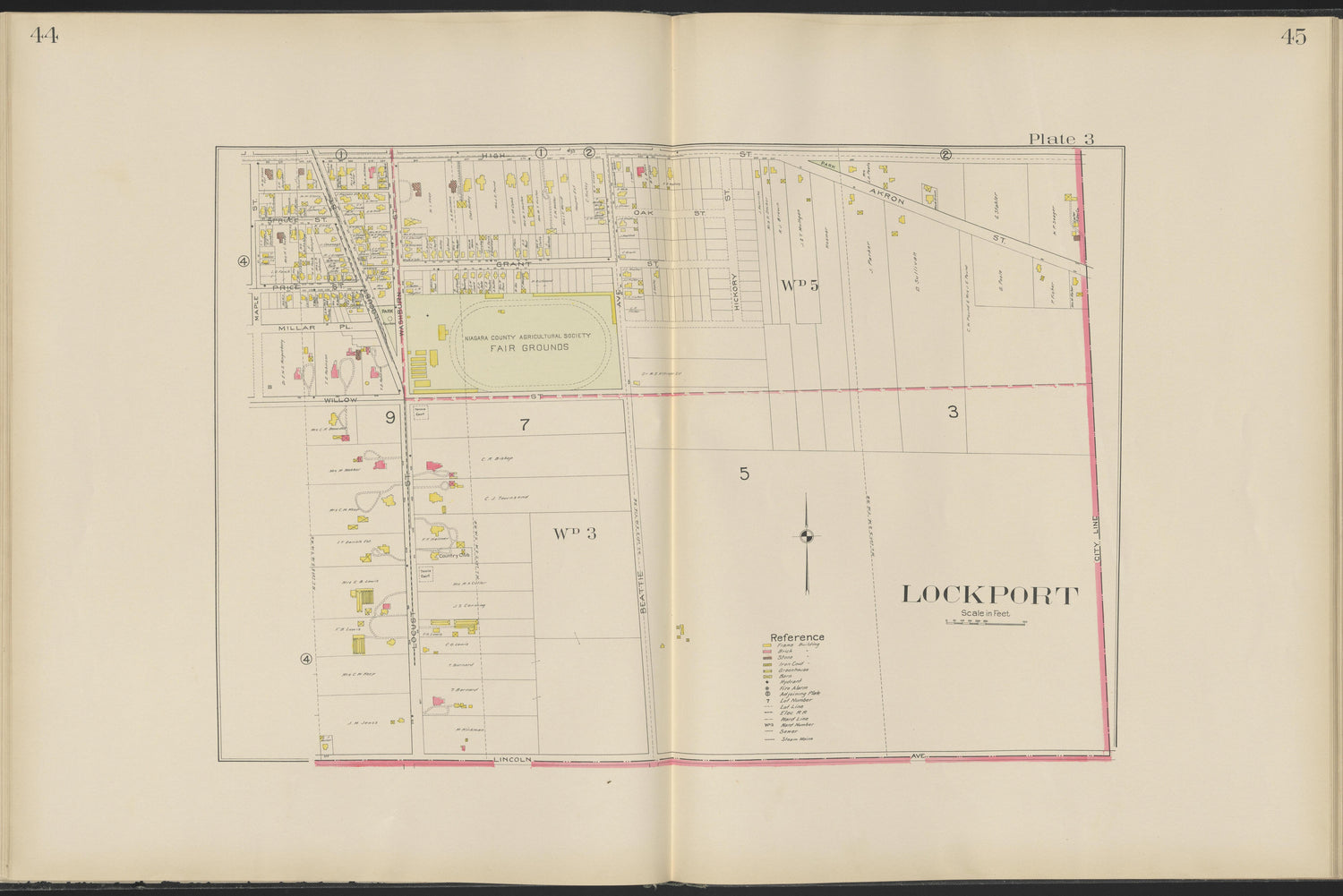 Image 15 of New Century Atlas, Niagara County, New York from New Century Atlas, Niagara County, New York : from Government Surveys, Official Records and General Compilations and Notations 1908 by Relic Map Company