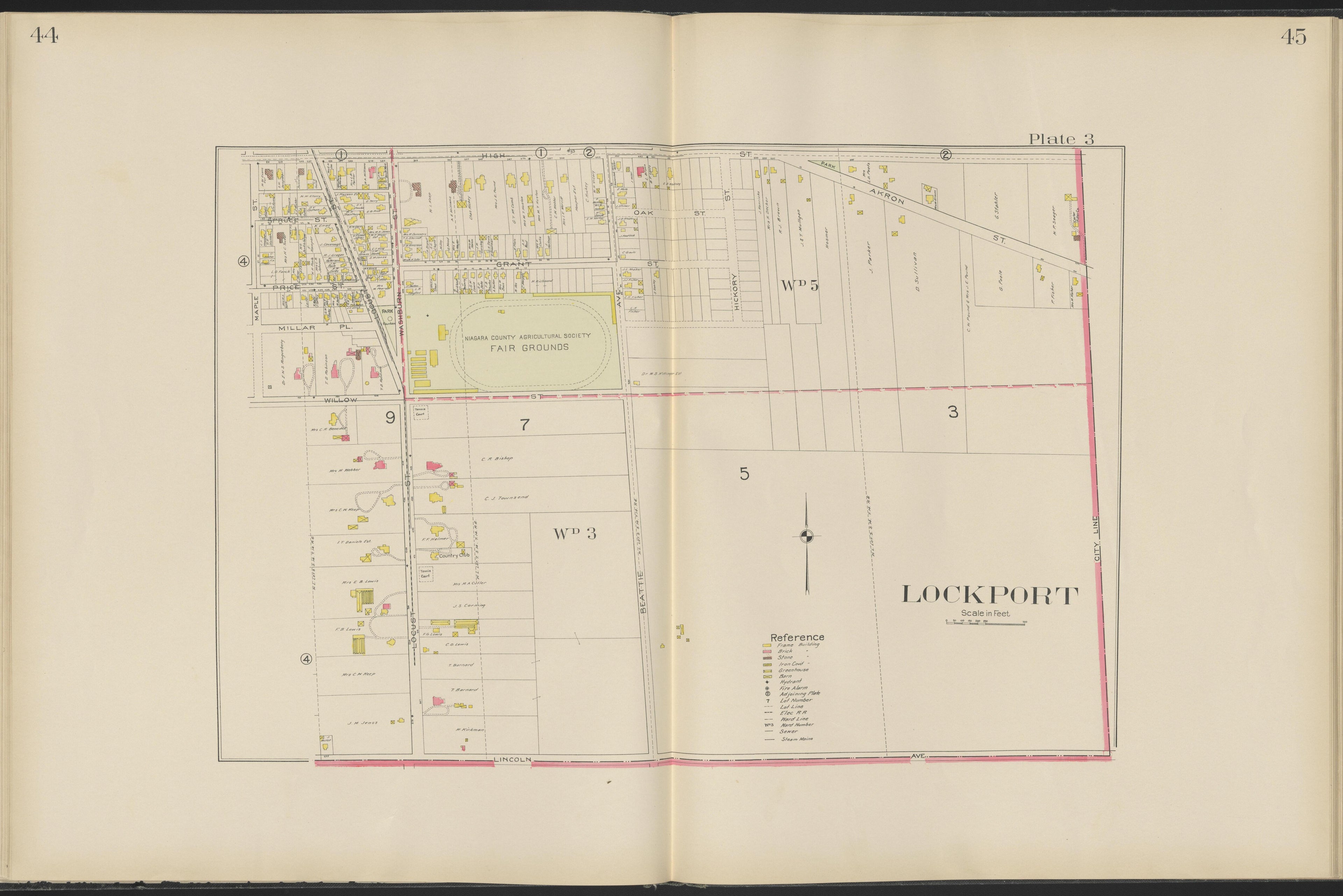 Image 15 of New Century Atlas, Niagara County, New York from New Century Atlas, Niagara County, New York : from Government Surveys, Official Records and General Compilations and Notations 1908 by Relic Map Company