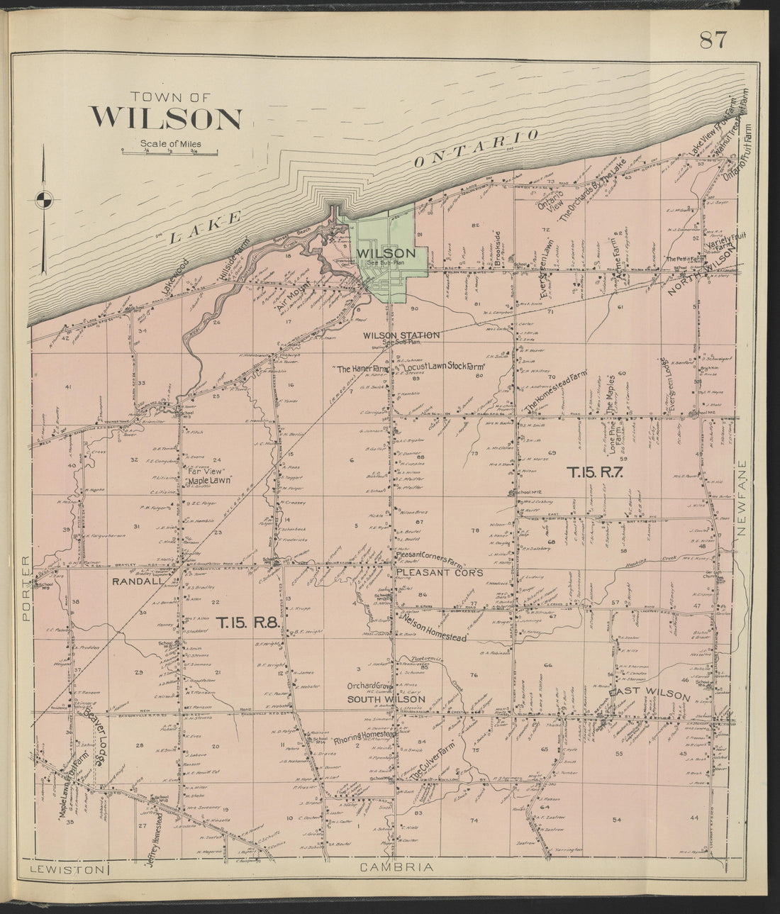 This old map of New York, New York (State), Niagara County,  was created by Century Map Company|Ogden, L. J. G.|Westgard, William in 1908