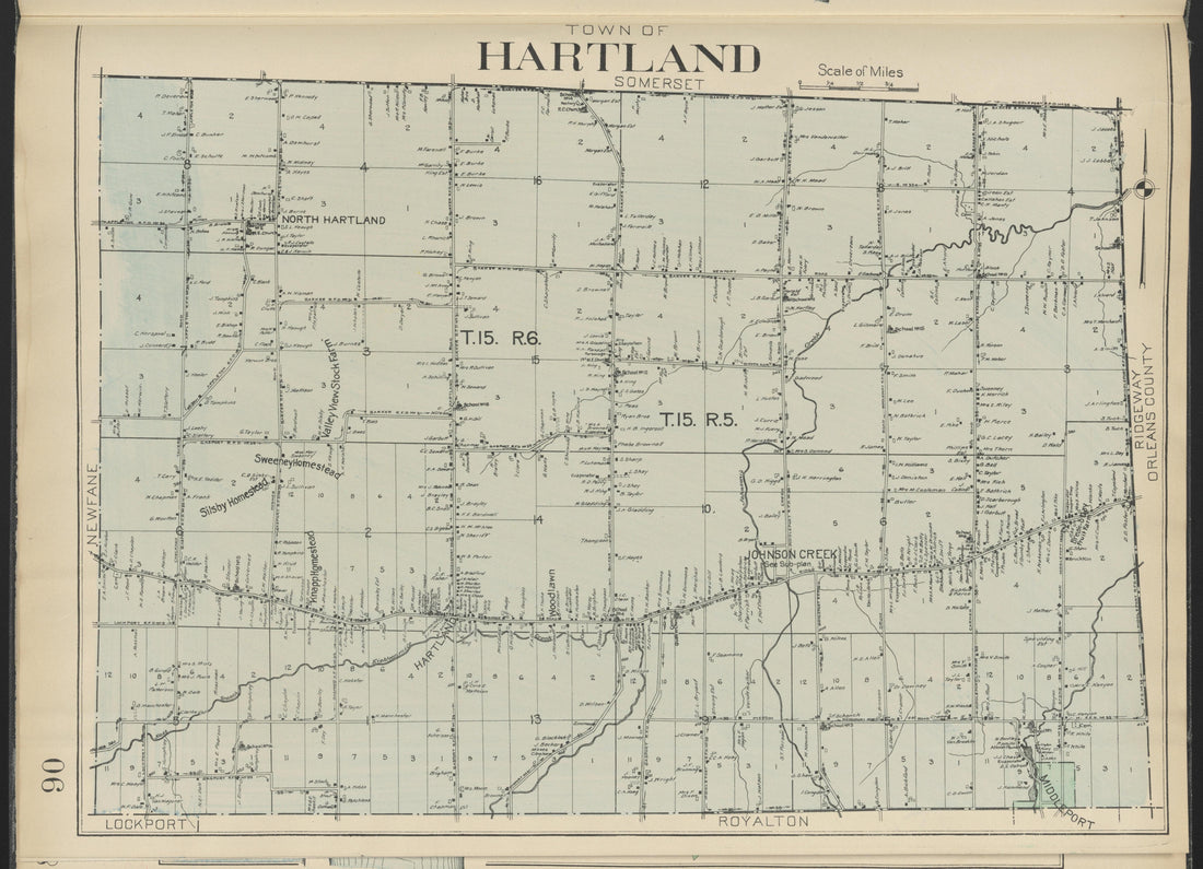 This old map of New York, New York (State), Niagara County,  was created by Century Map Company|Ogden, L. J. G.|Westgard, William in 1908