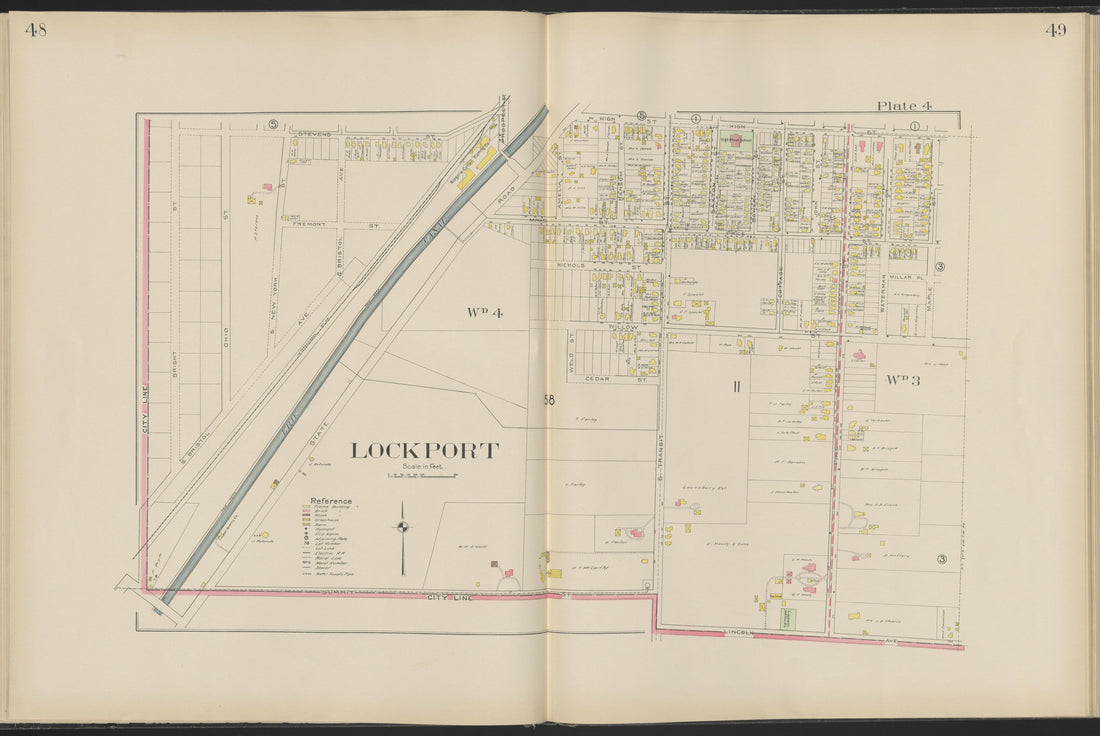 This old map of New York, New York (State), Niagara County,  was created by Century Map Company|Ogden, L. J. G.|Westgard, William in 1908