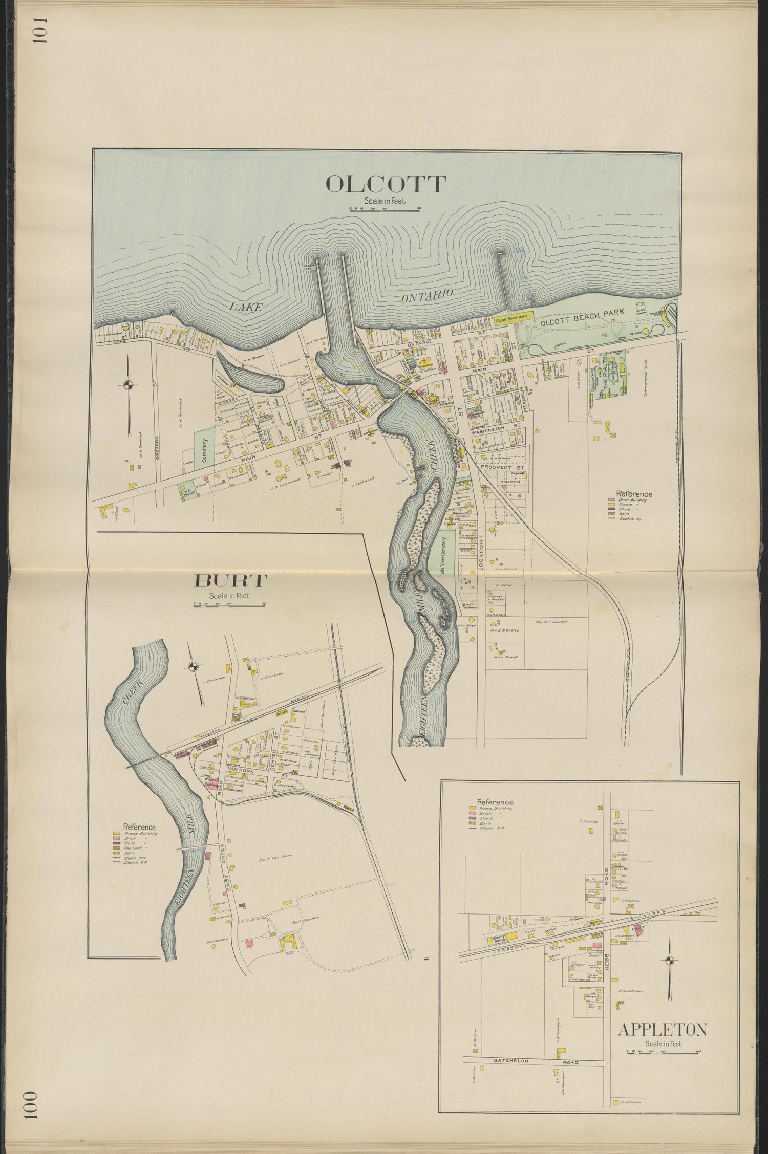 Image 44 of New Century Atlas, Niagara County, New York from New Century Atlas, Niagara County, New York : from Government Surveys, Official Records and General Compilations and Notations 1908 by Relic Map Company
