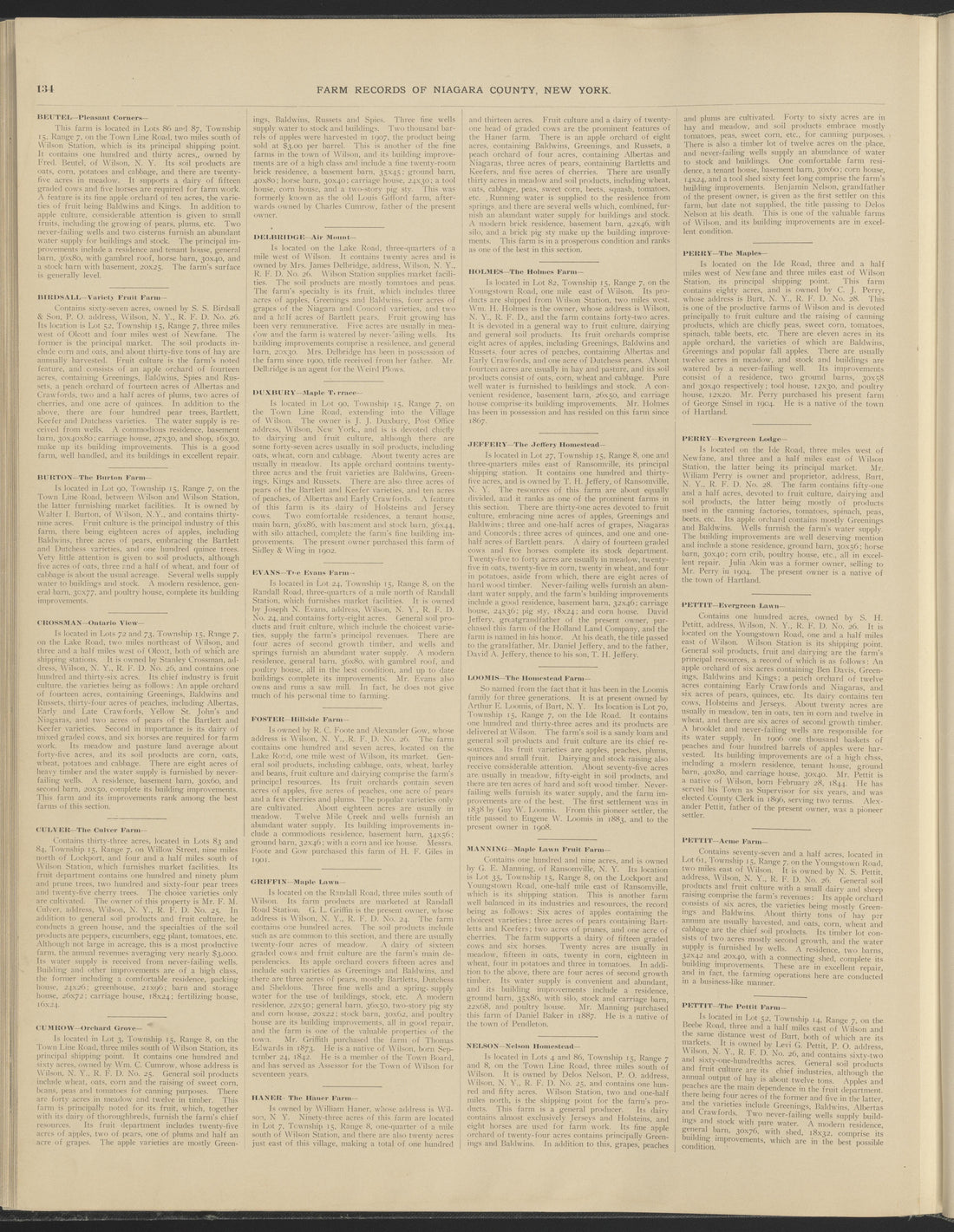 This old map of New York, New York (State), Niagara County,  was created by Century Map Company|Ogden, L. J. G.|Westgard, William in 1908