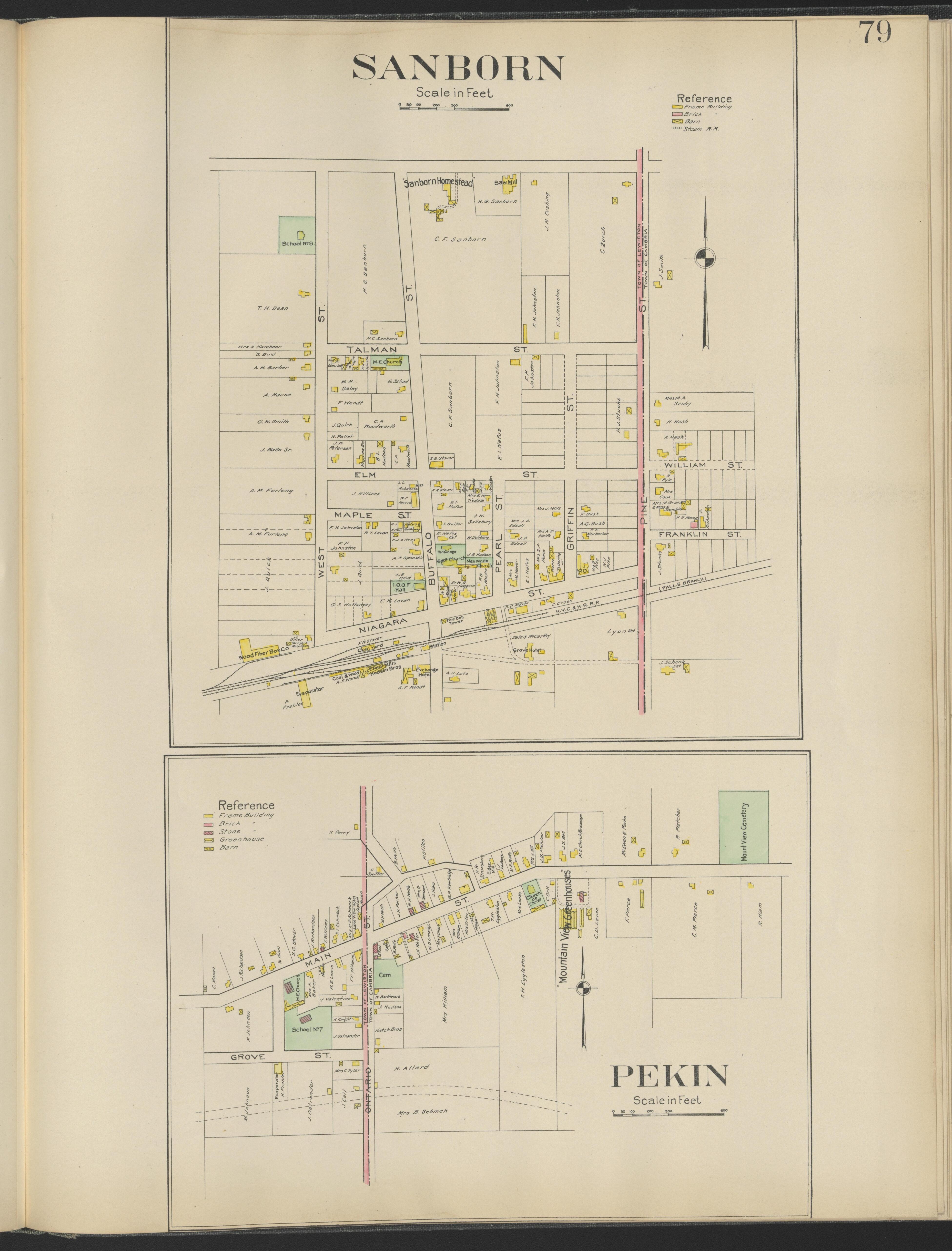 This old map of New York, New York (State), Niagara County,  was created by Century Map Company|Ogden, L. J. G.|Westgard, William in 1908