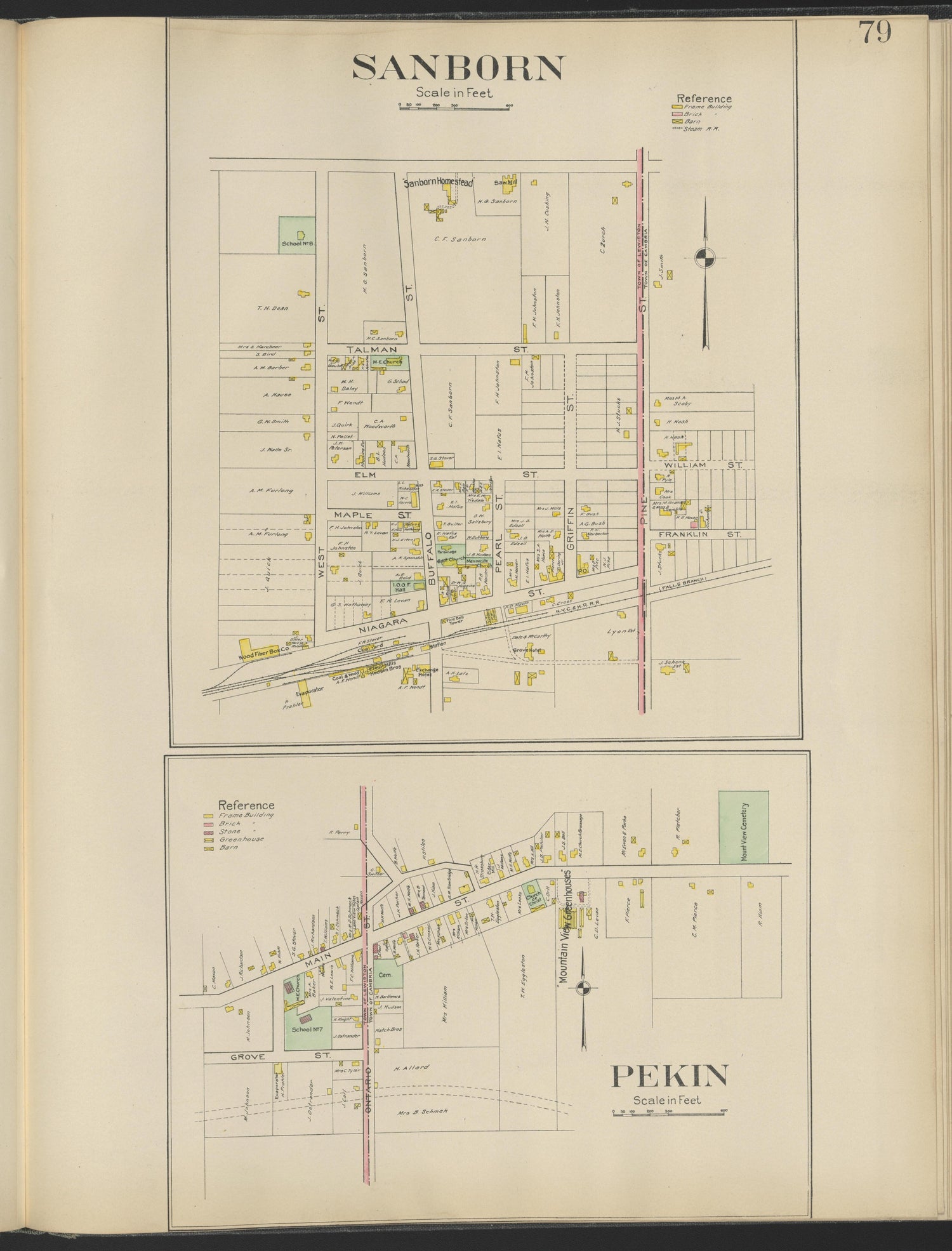 This old map of New York, New York (State), Niagara County,  was created by Century Map Company|Ogden, L. J. G.|Westgard, William in 1908