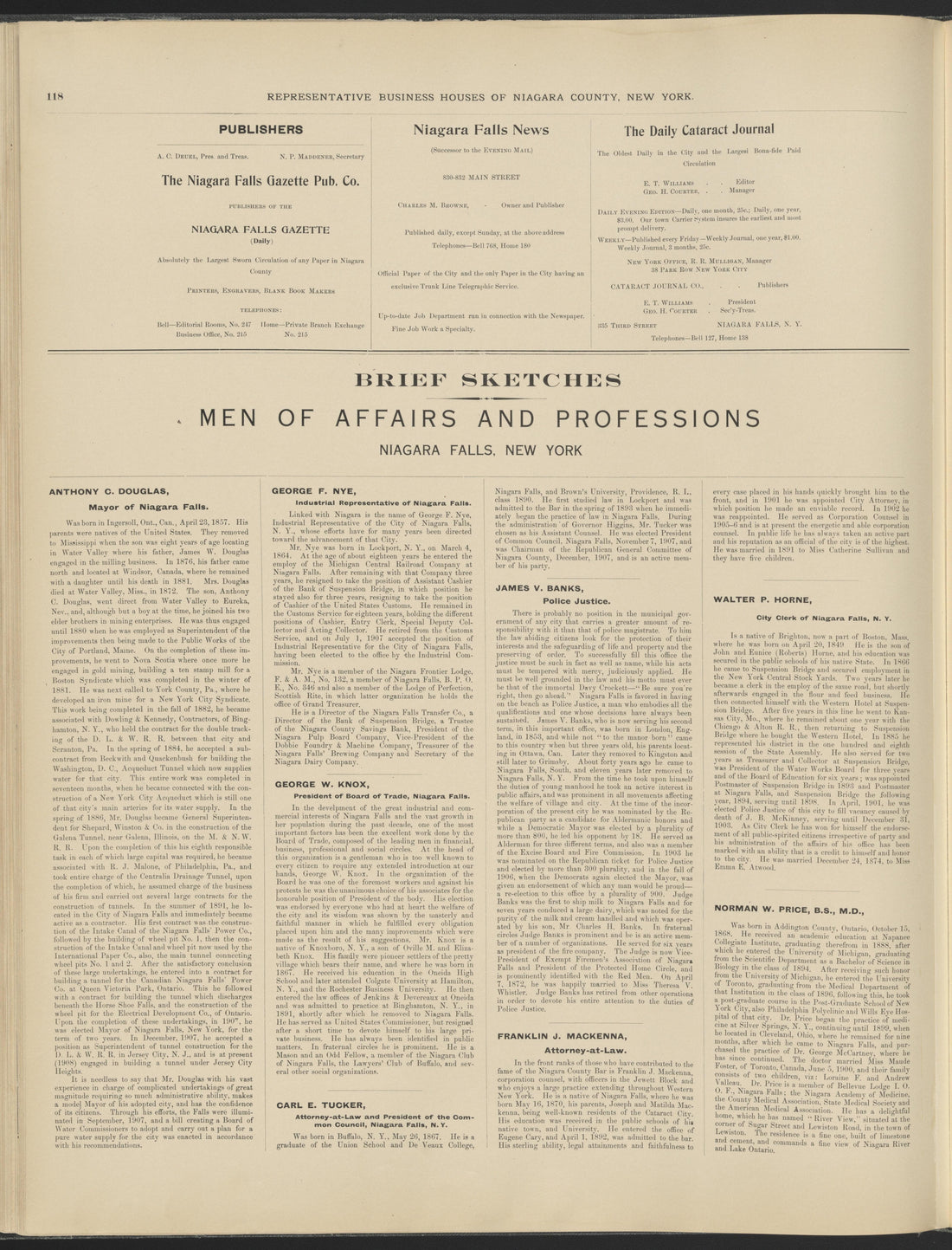 This old map of New York, New York (State), Niagara County,  was created by Century Map Company|Ogden, L. J. G.|Westgard, William in 1908