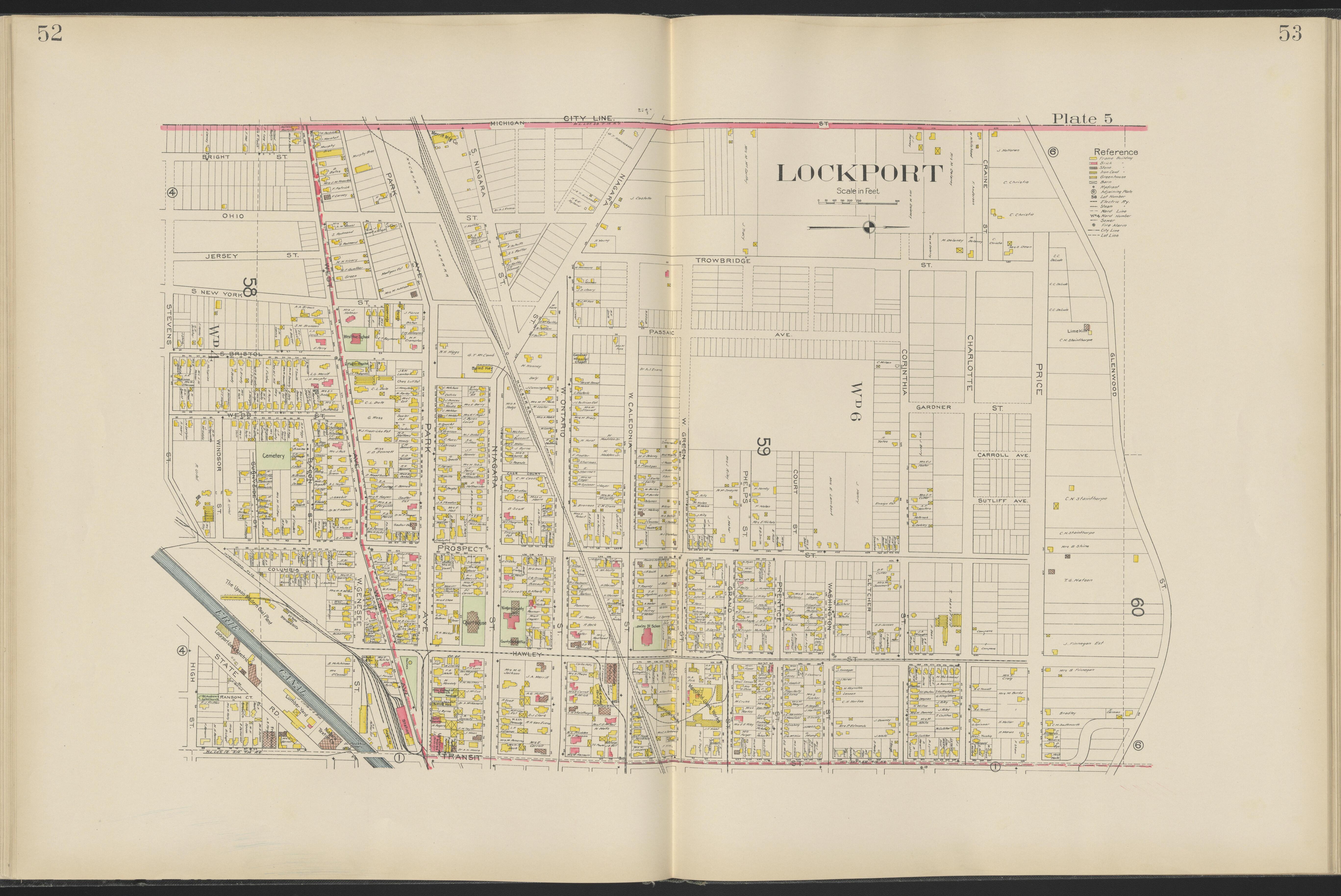 This old map of New York, New York (State), Niagara County,  was created by Century Map Company|Ogden, L. J. G.|Westgard, William in 1908