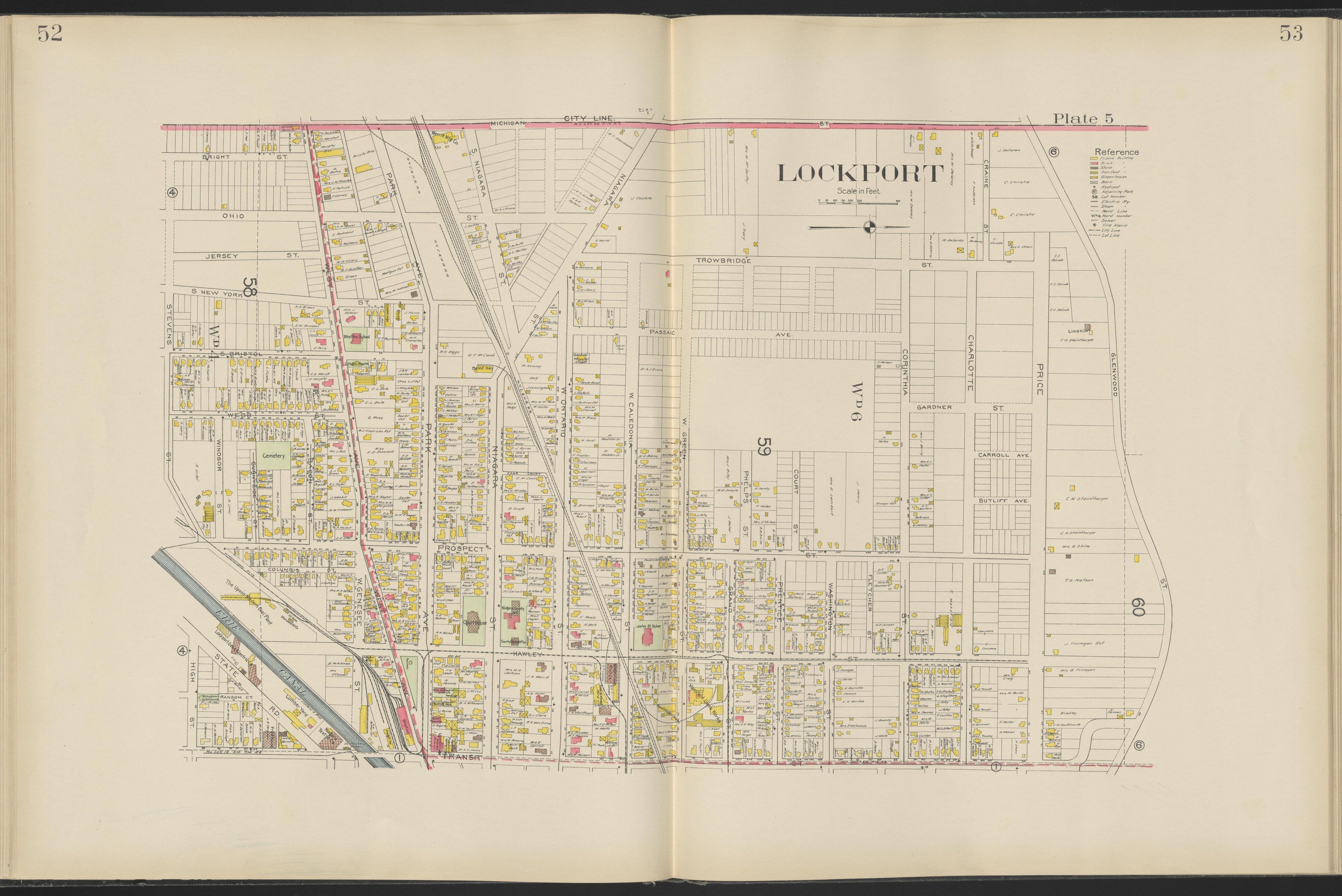 This old map of New York, New York (State), Niagara County,  was created by Century Map Company|Ogden, L. J. G.|Westgard, William in 1908