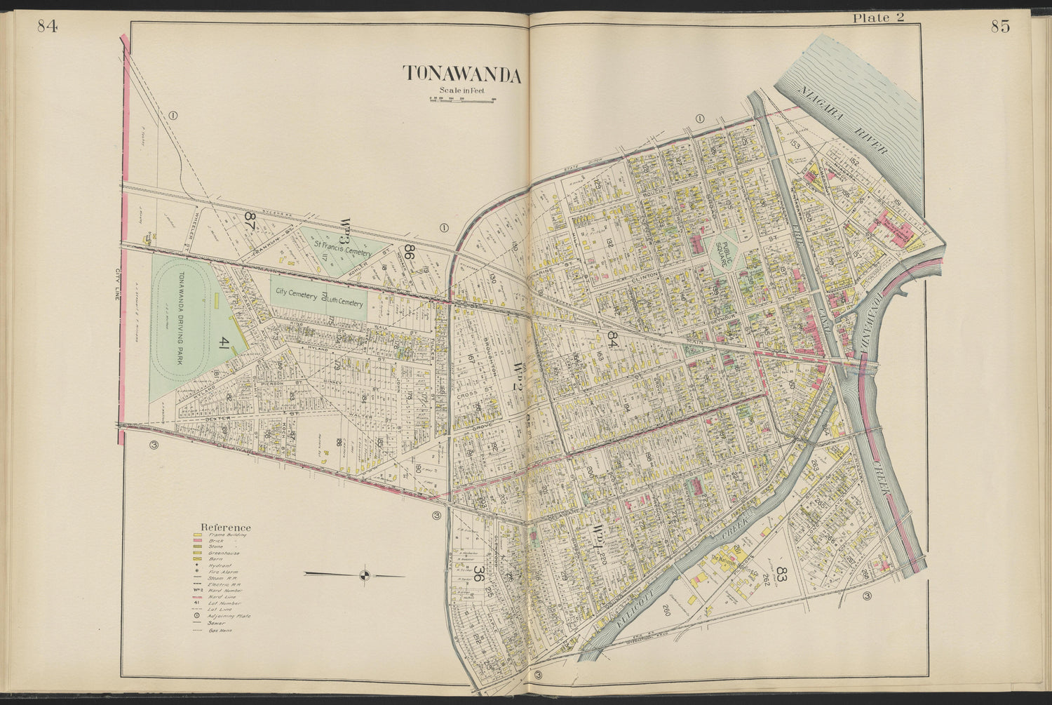 Image 32 of New Century Atlas, Niagara County, New York from New Century Atlas, Niagara County, New York : from Government Surveys, Official Records and General Compilations and Notations 1908 by Relic Map Company