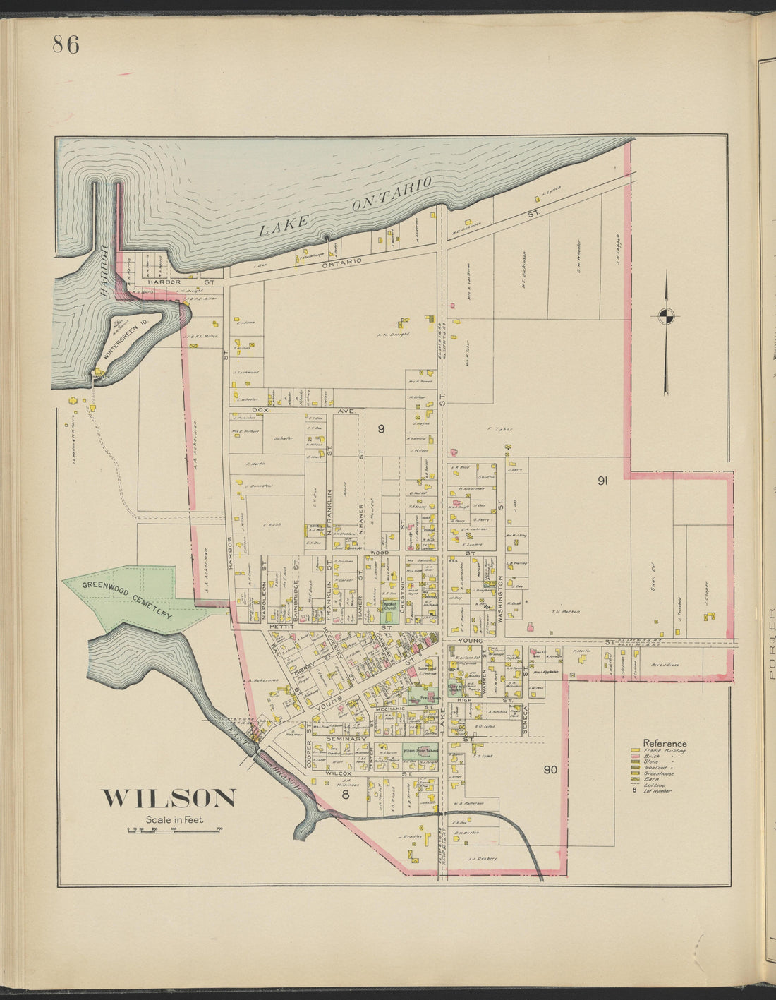 This old map of New York, New York (State), Niagara County,  was created by Century Map Company|Ogden, L. J. G.|Westgard, William in 1908
